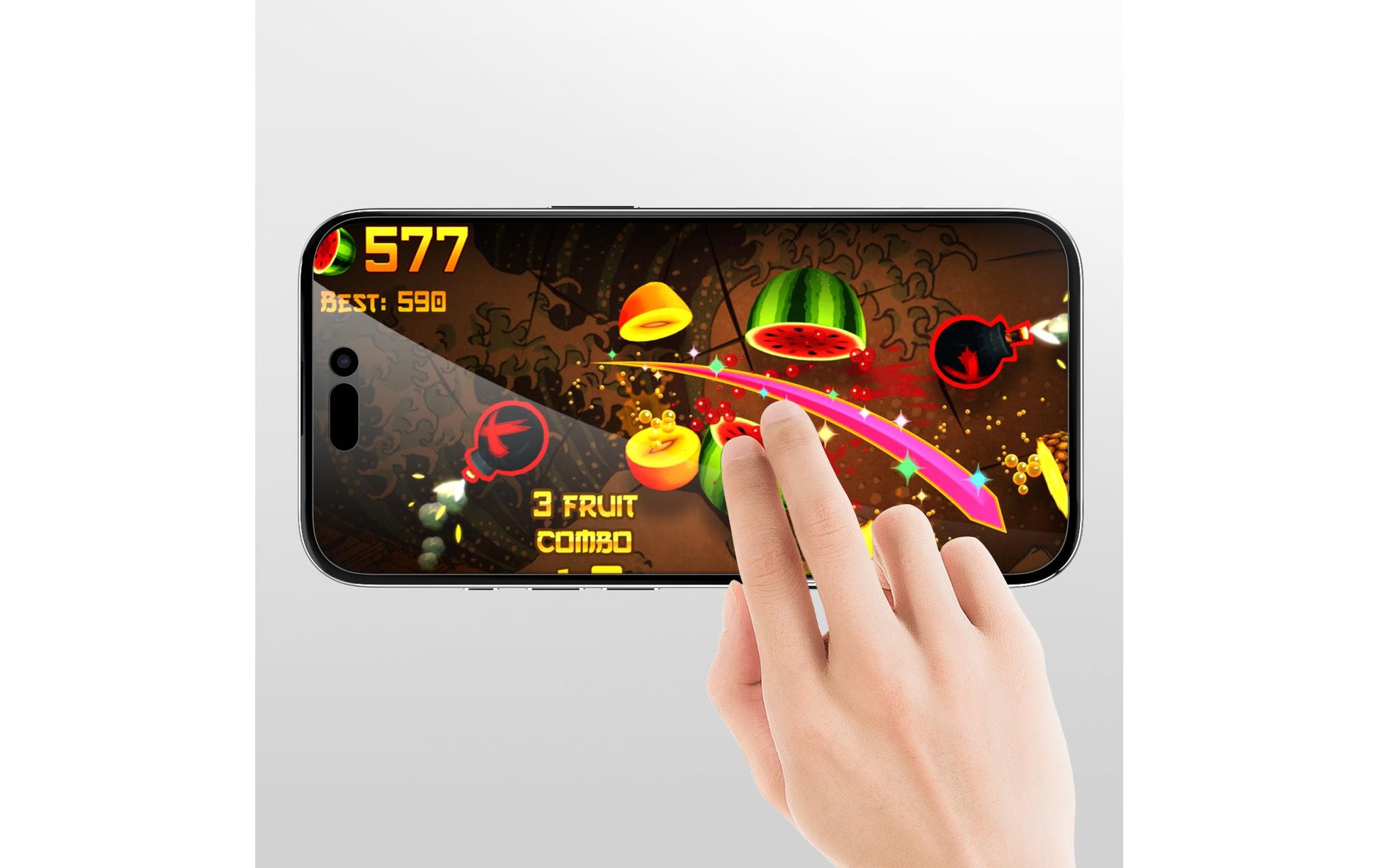 4smarts Privacy-Filter (Panzerglas), Case Friendly – für iPhone 16