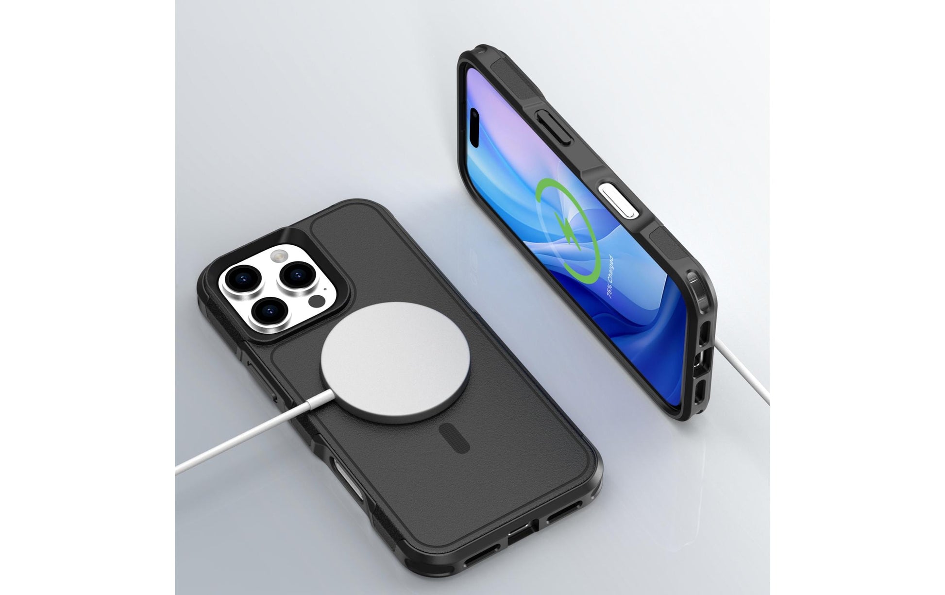 4smarts Defend – Backcover – für Apple iPhone 16 Pro Max – MagSafe, PC+TPU, schwarz, bis 1,2 m sturzsicher