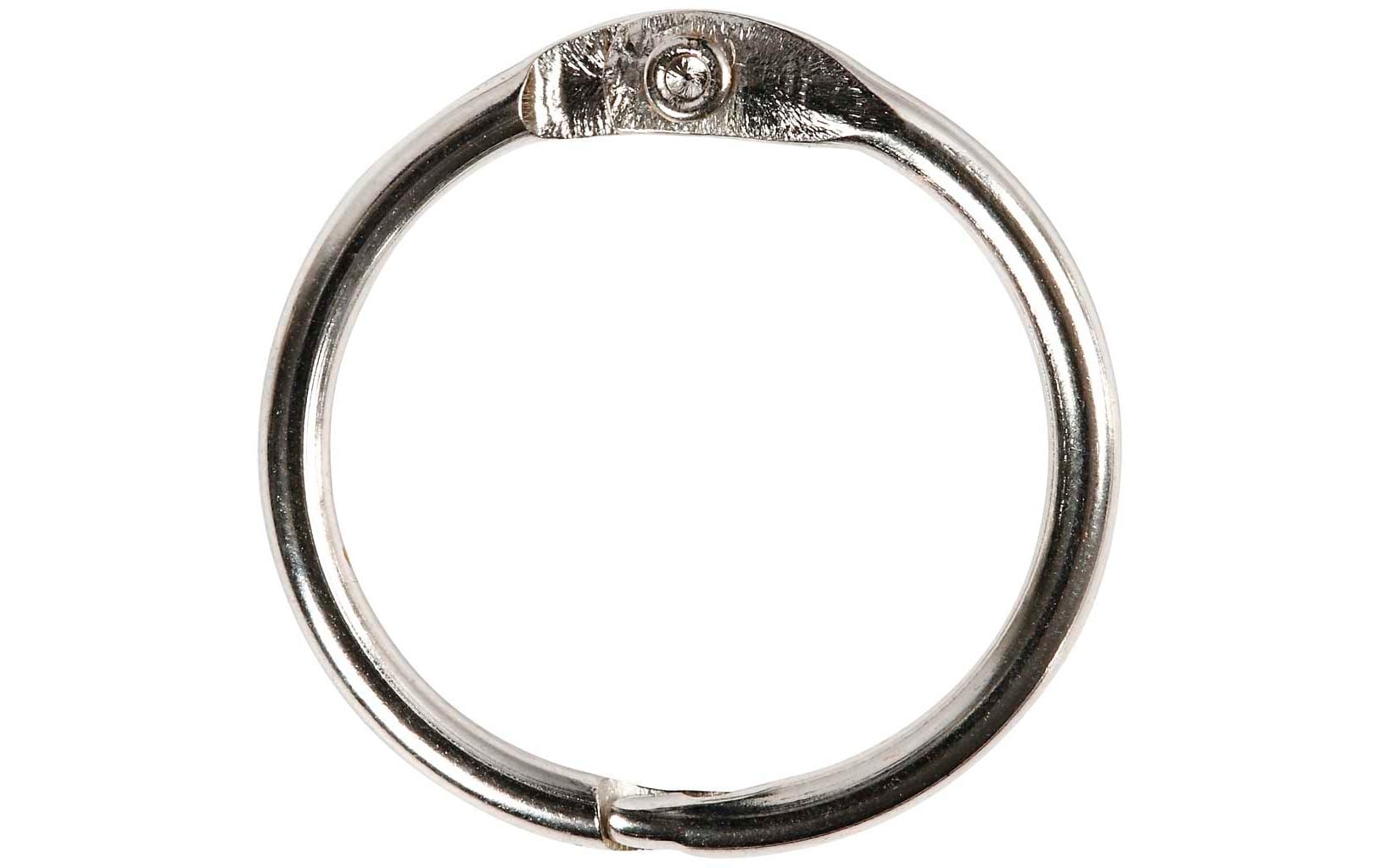 Creativ Company Biegering, Metall, Silber, Ø 1,9 cm × 2 mm, Set à 10