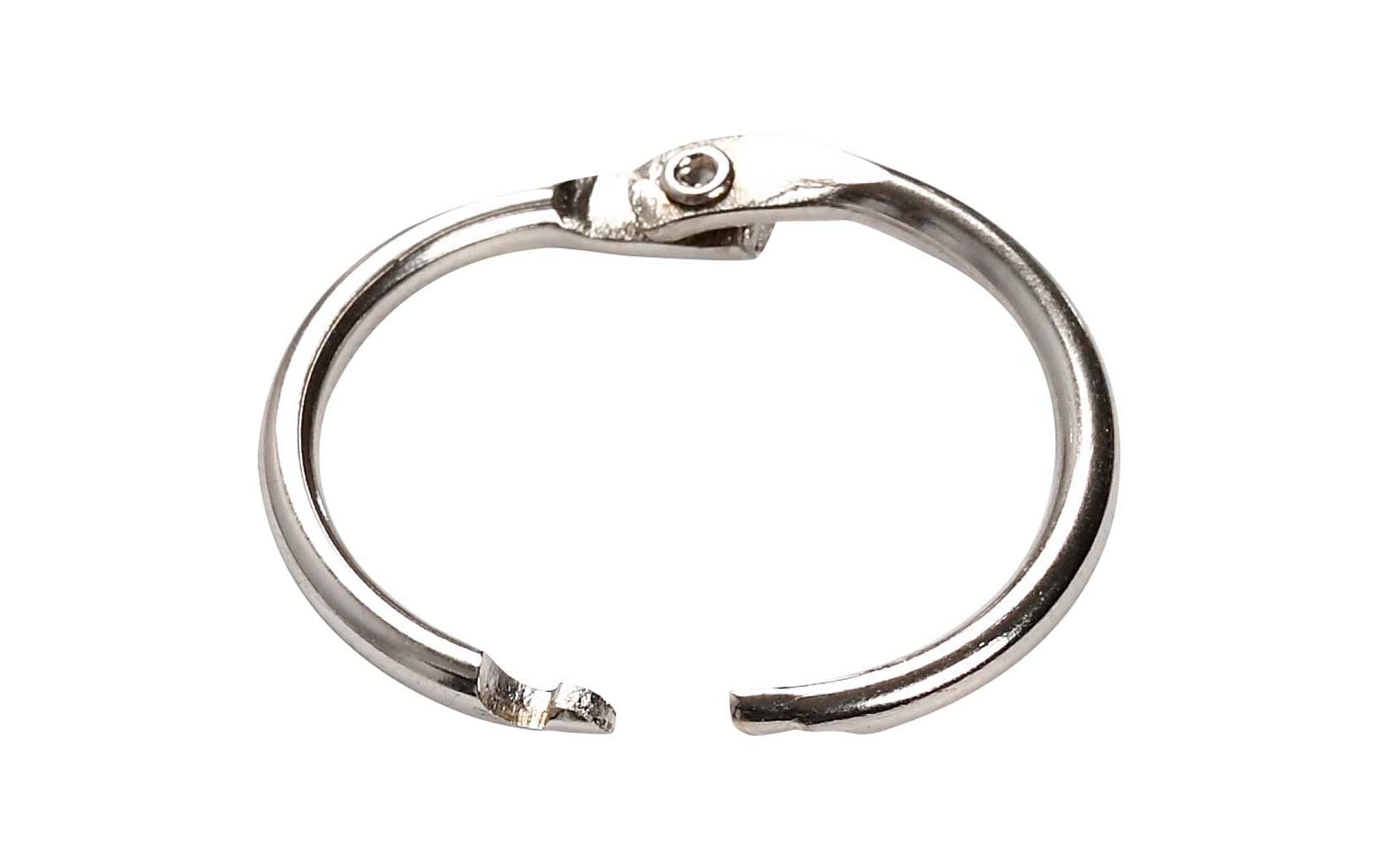 Creativ Company Biegering, Metall, Silber, Ø 1,9 cm × 2 mm, Set à 10