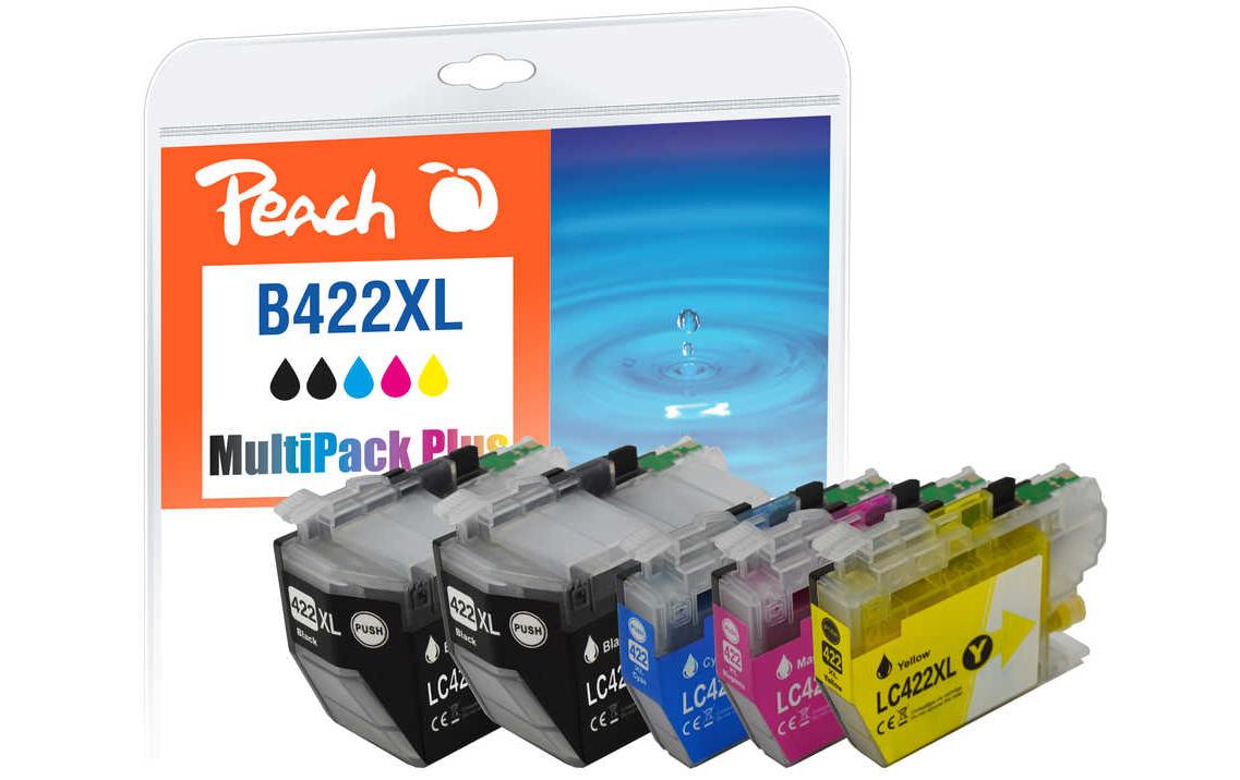 Peach Tintenpatronen-Multipack LC-422XL kompatibel – für Brother MFCJ 5340 DW, 5340 DWE Ecopro, 5345 DW und andere
