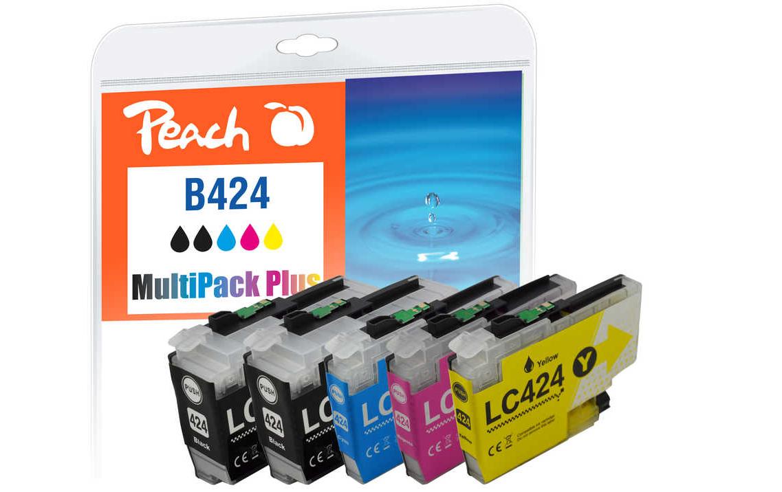 Peach Tintenpatronen-Multipack LC-424 MP Plus, kompatibel – für Brother DCP-J1200 Serie