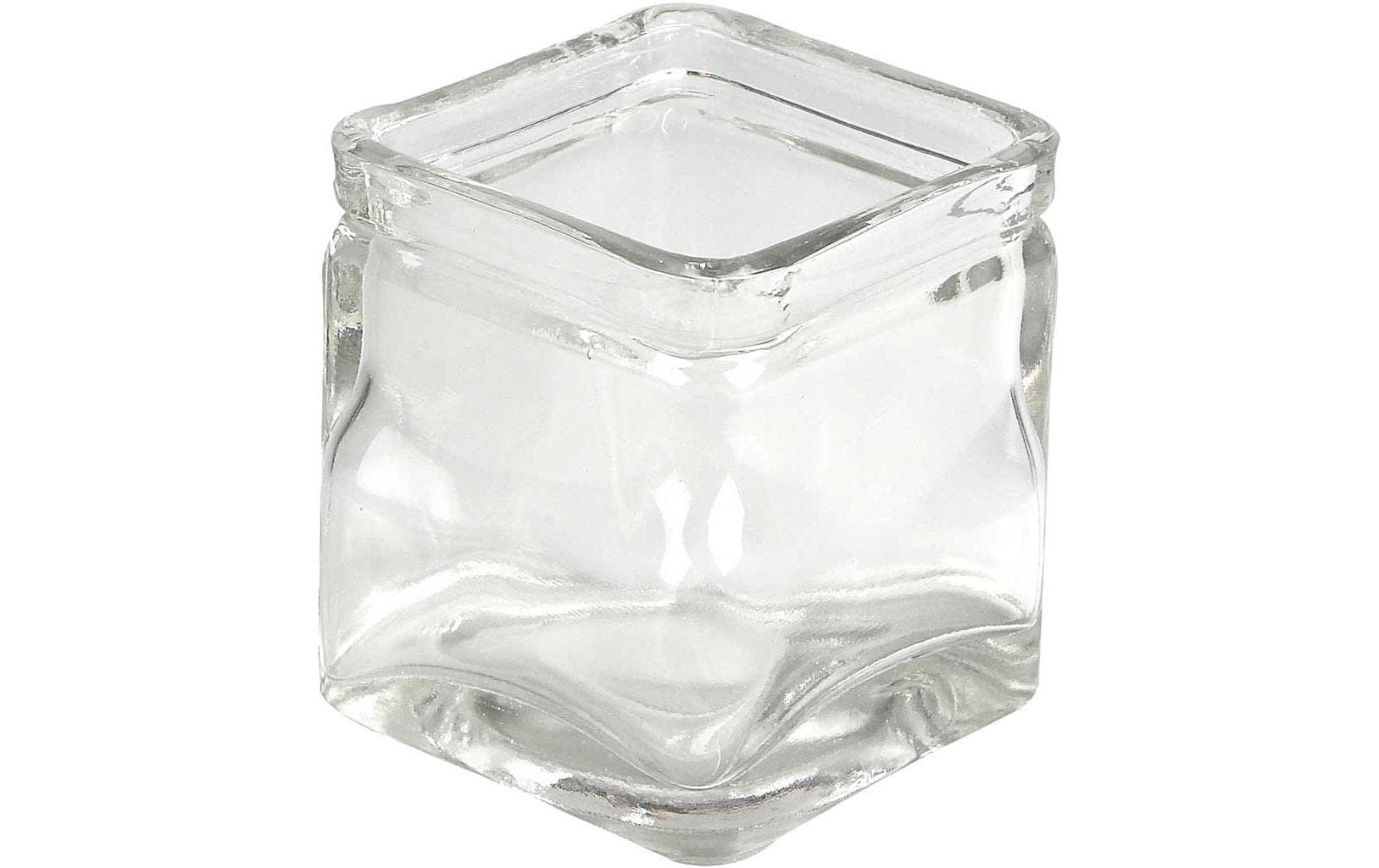 Creativ Company Kerzenglas – Glas, Transparent – 5,5 × 5,5 × 5,5 cm – 12-teilig