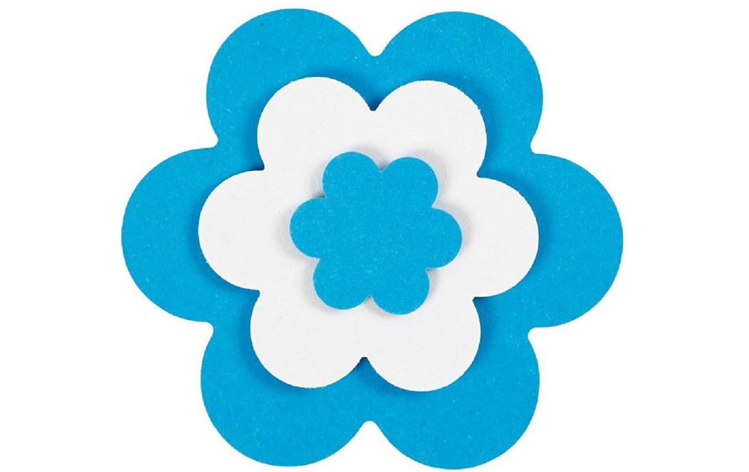 Creativ Company Motivstanzer Blume, Ø 49 mm, schwarz, grau – 3 Stück