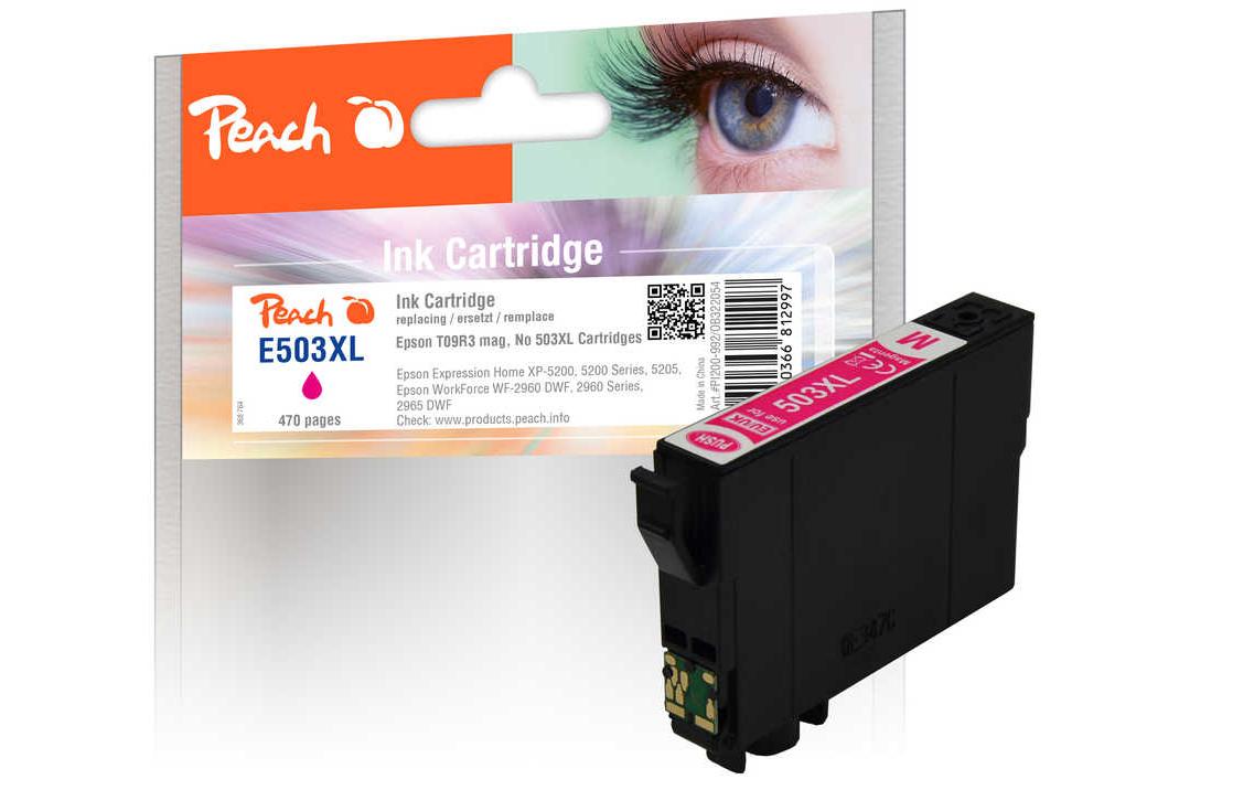 Peach 503XL Magenta Tintenpatrone (Kompatibel) – 470 Seiten – für Epson XP-5200/5205, WF-2960/2965