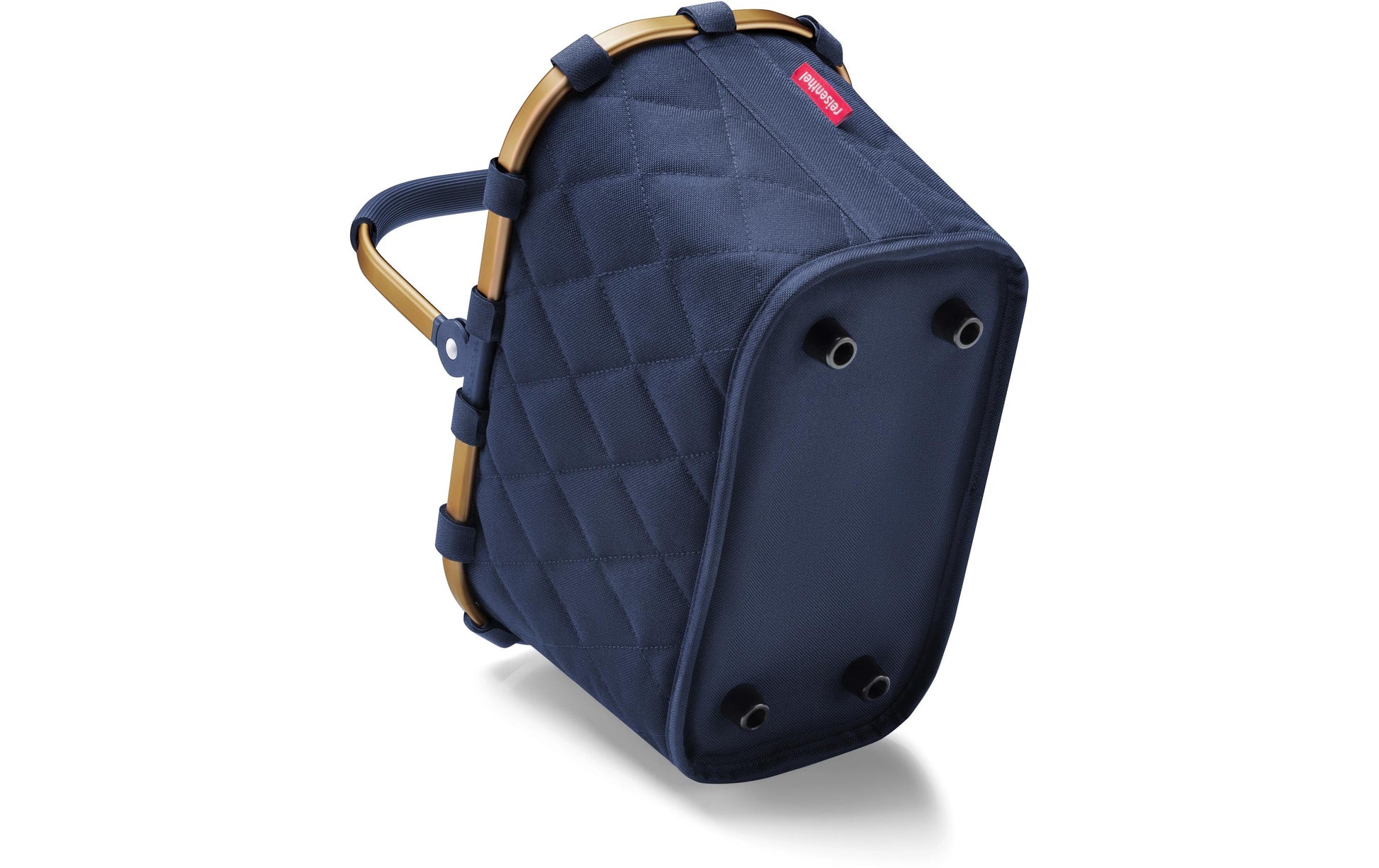 Reisenthel Stofftasche, Polyester, Motiv Rhombus Midnight Gold, 335×210×195 mm