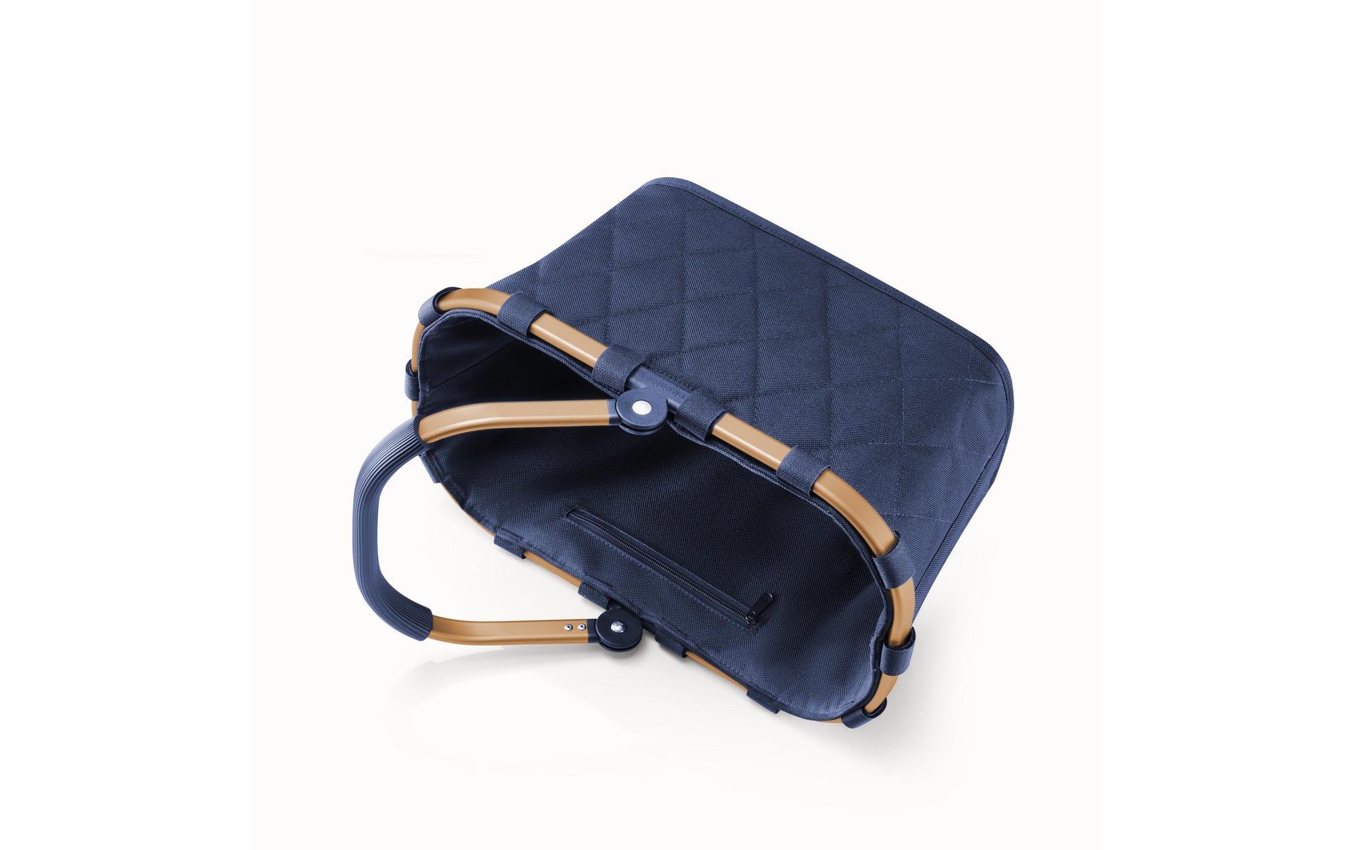 Reisenthel Stofftasche, Polyester, Motiv Rhombus Midnight Gold, 335×210×195 mm