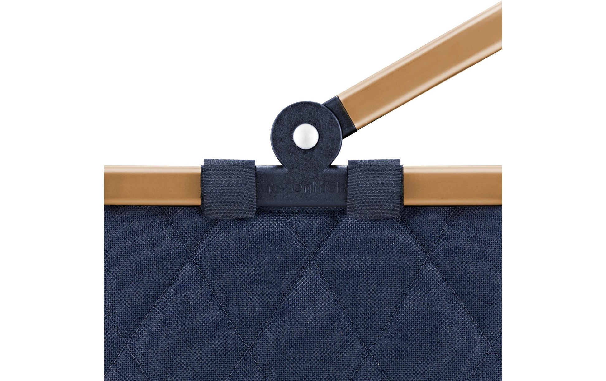 Reisenthel Stofftasche, Polyester, Motiv Rhombus Midnight Gold, 335×210×195 mm