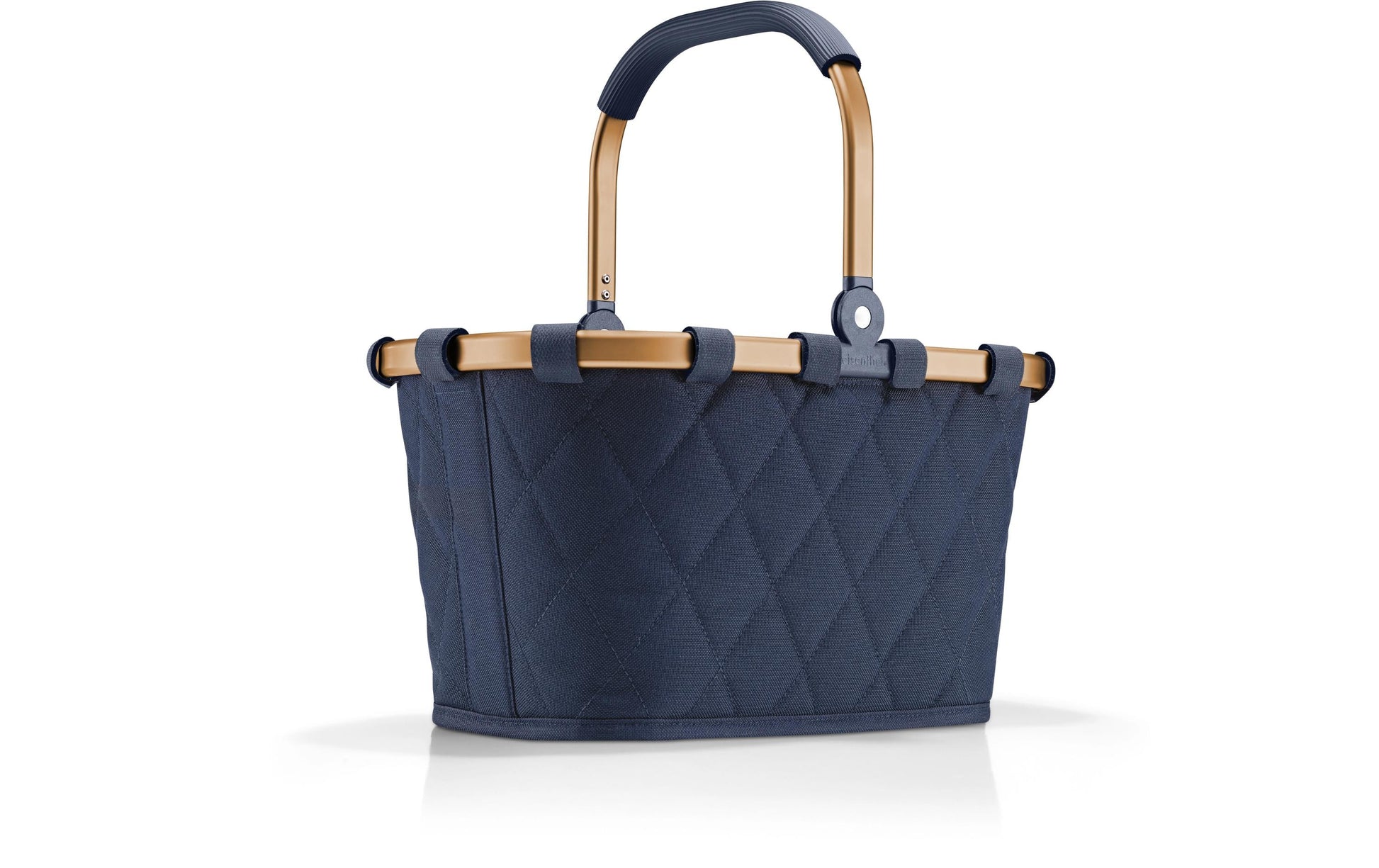 Reisenthel Stofftasche, Polyester, Motiv Rhombus Midnight Gold, 335×210×195 mm