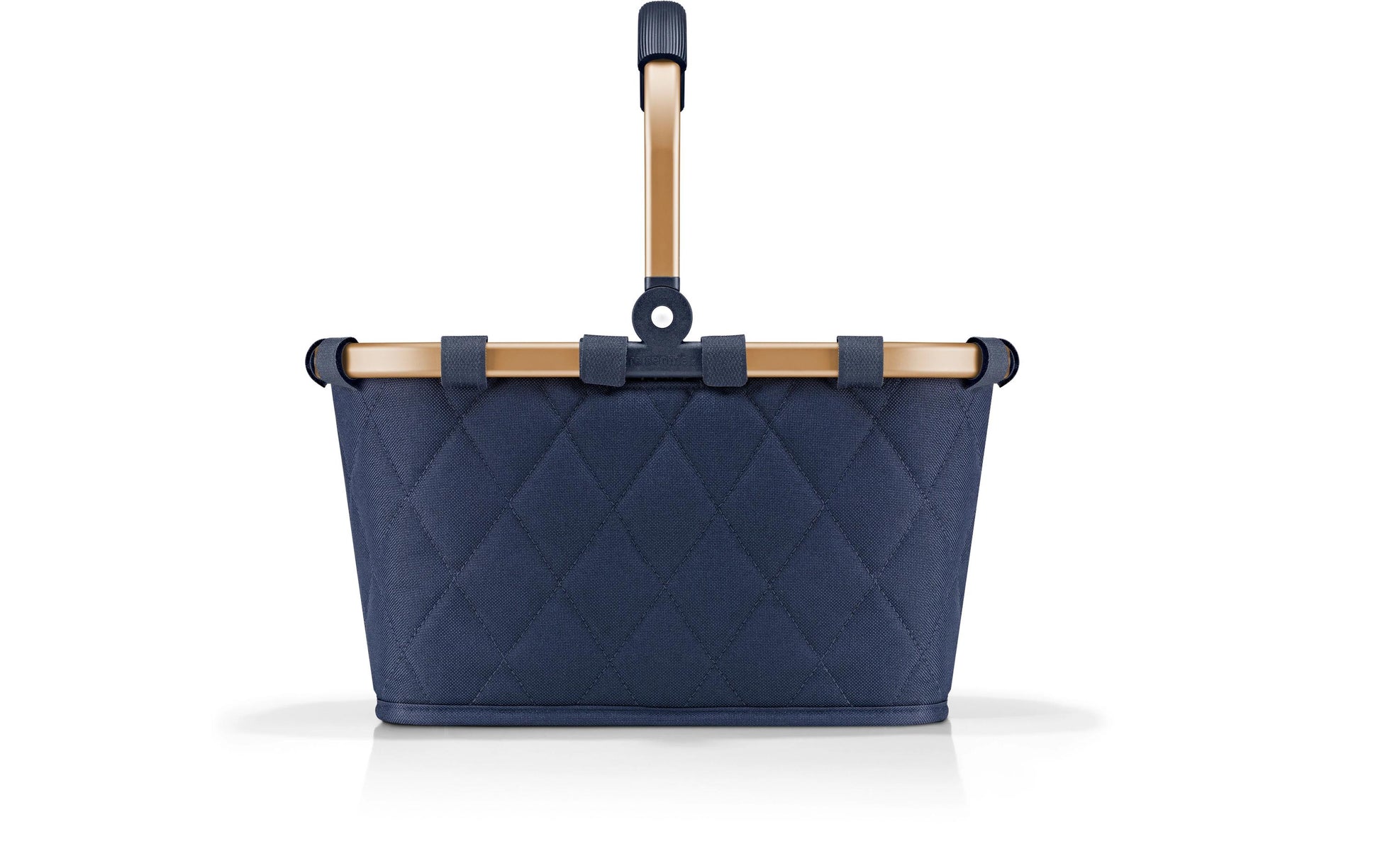 Reisenthel Stofftasche, Polyester, Motiv Rhombus Midnight Gold, 335×210×195 mm