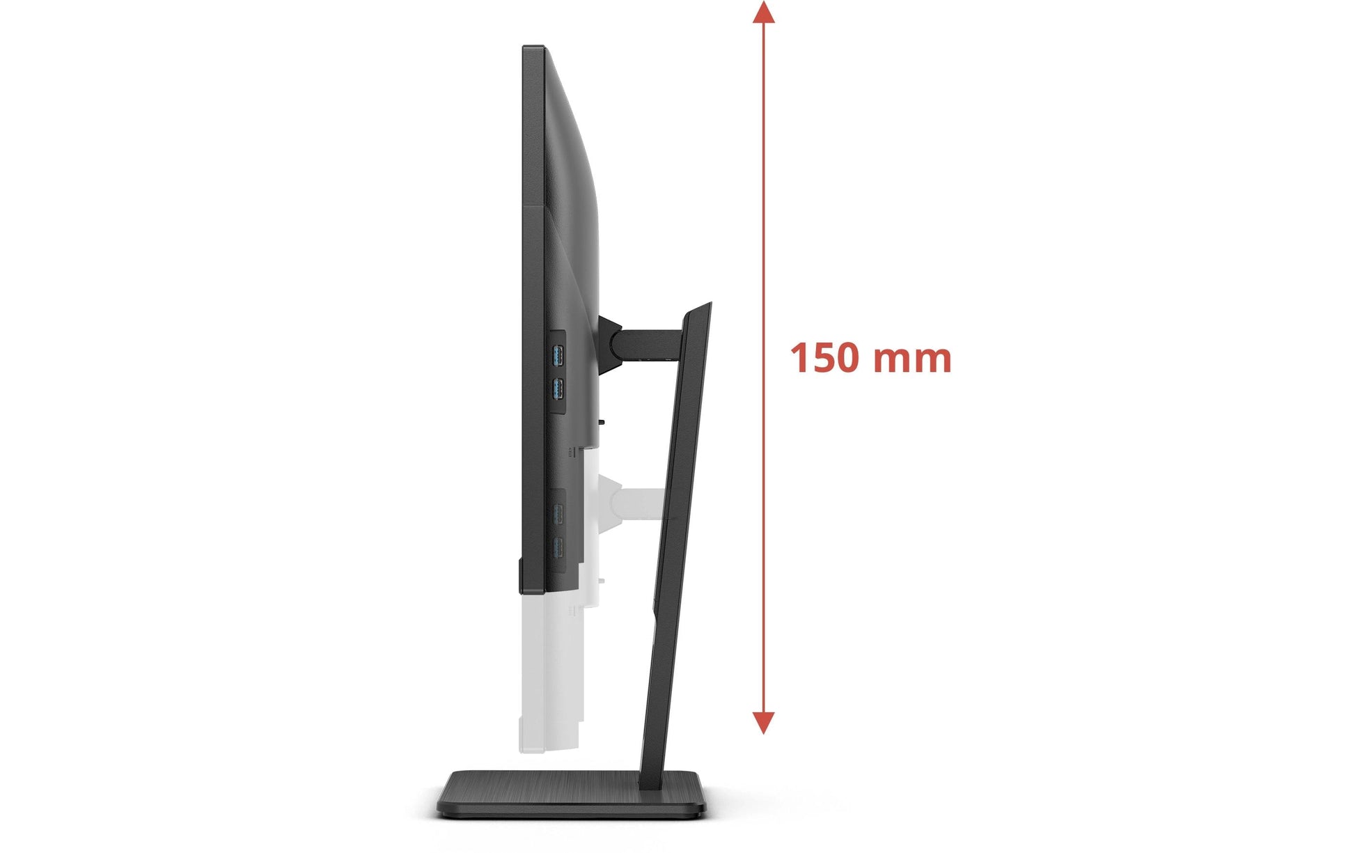 AOC U27E3UF – Monitor, 27", 60 Hz, 350 cd/m², Adaptive Sync, Daisy Chain, USB-Hub, VESA 100 × 100, Schwarz