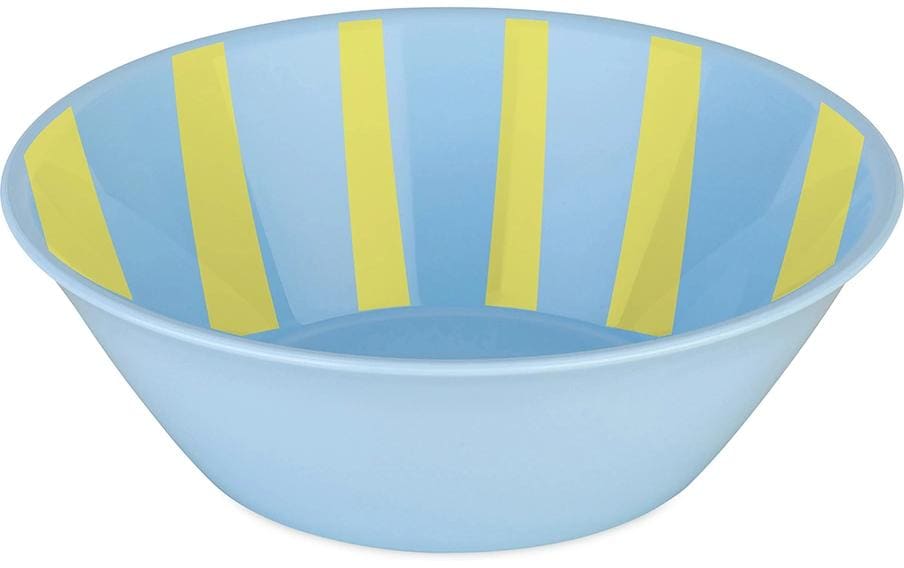 Koziol Snackschale Nora S Stripes – 250 ml, Ø 13,7 cm, Kunststoff (biozirkulär), spülmaschinenfest