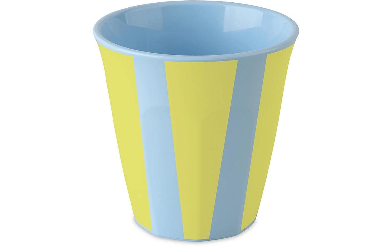 Koziol Becher Nora Cup S Blooms – 150 ml, Ø 7,9 cm, Kunststoff (biozirkulär), Gelb, spülmaschinenfest, BPA-frei
