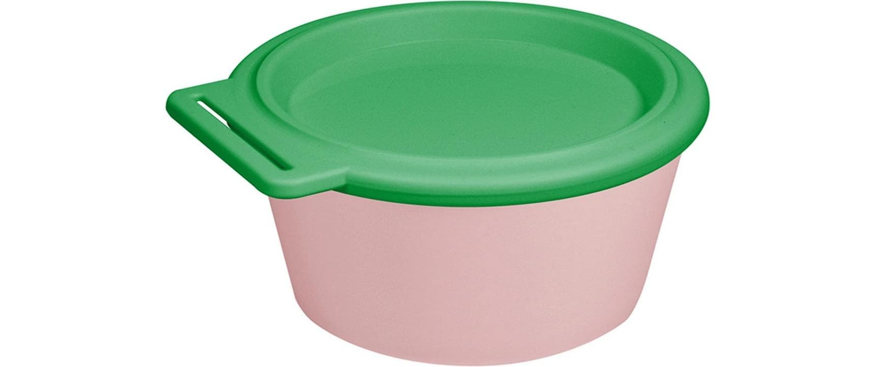 koziol Schüssel Nora – 250 ml, Ø 11 cm, H 5,7 cm, Kunststoff (biozirkulär), mit Deckel