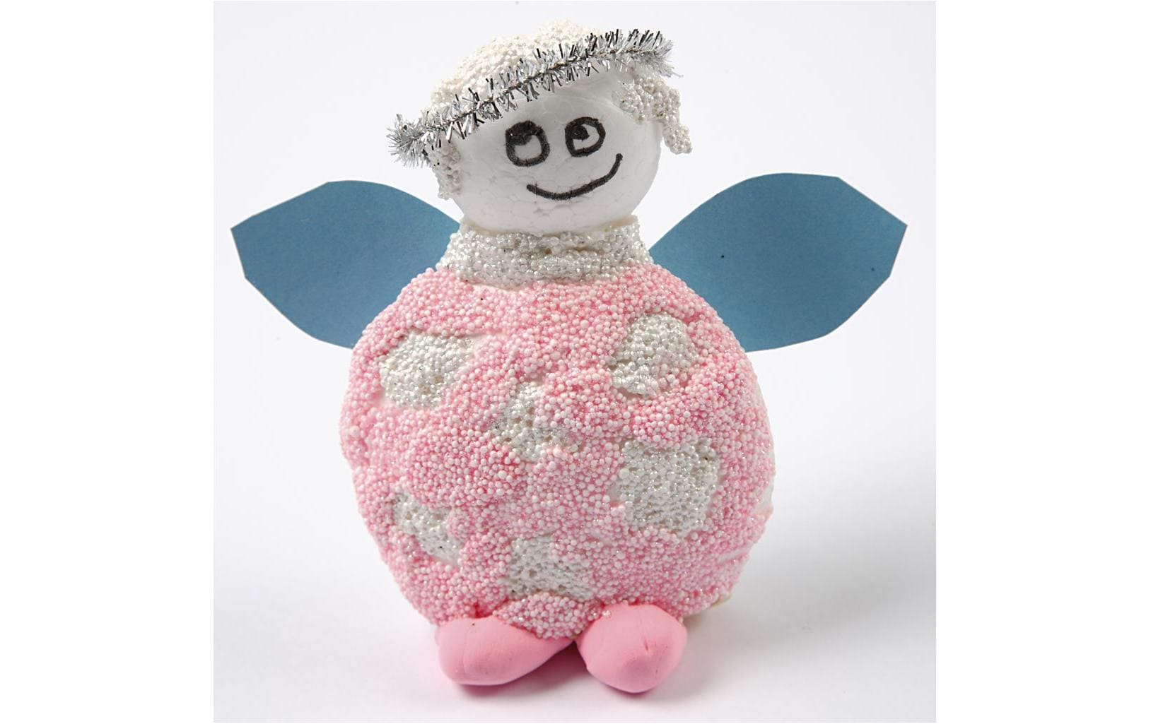 Creativ Company Styropor-Kugeln und -Eier, Polystyrol, Weiss, 550 Stk.