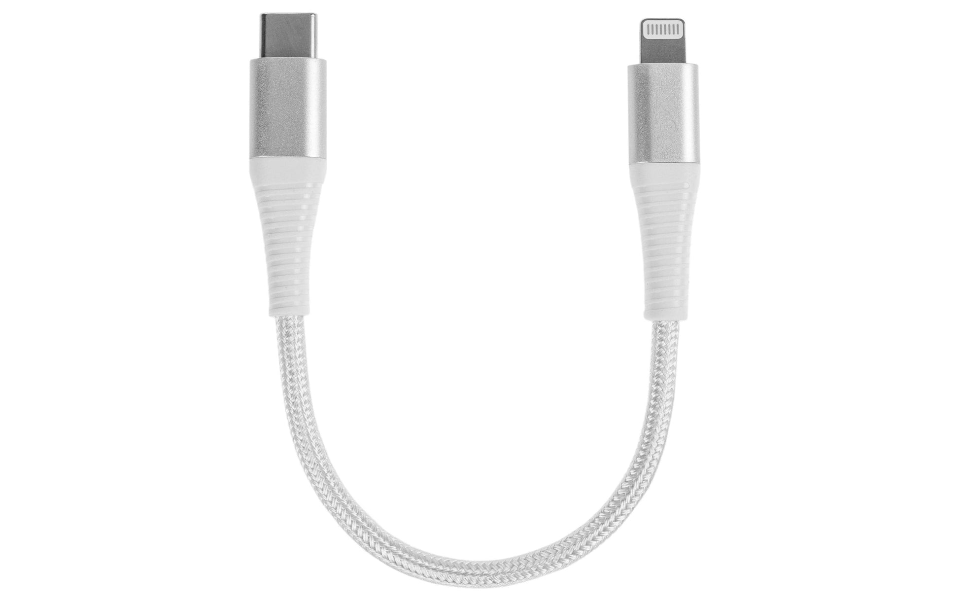 ONIT USB-Kabel – USB-C auf Lightning – USB 2.0 (480 Mbit/s) – 0,1 m – PD 30 W – Geflochten – Weiss