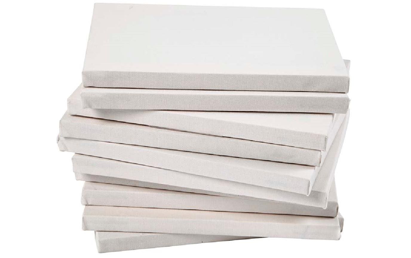 Creativ Company Keilrahmen, Baumwolle, 40 × 40 × 1,6 cm, Weiss