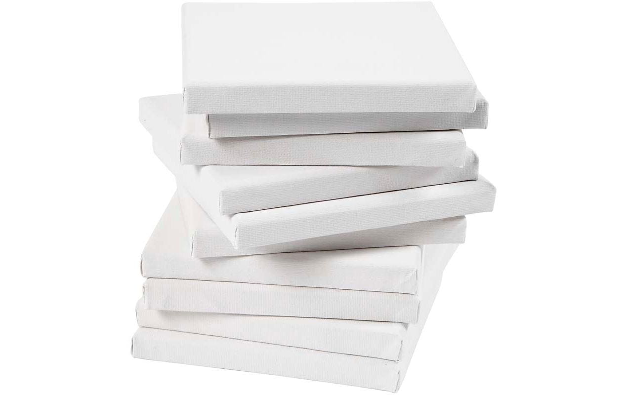 Creativ Company Keilrahmen, Baumwolle, 15 × 15 × 1,6 cm, Weiss