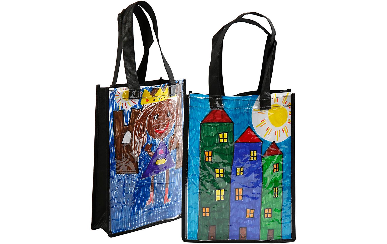 Creativ Company Stofftasche, Schwarz, 230×300×70 mm