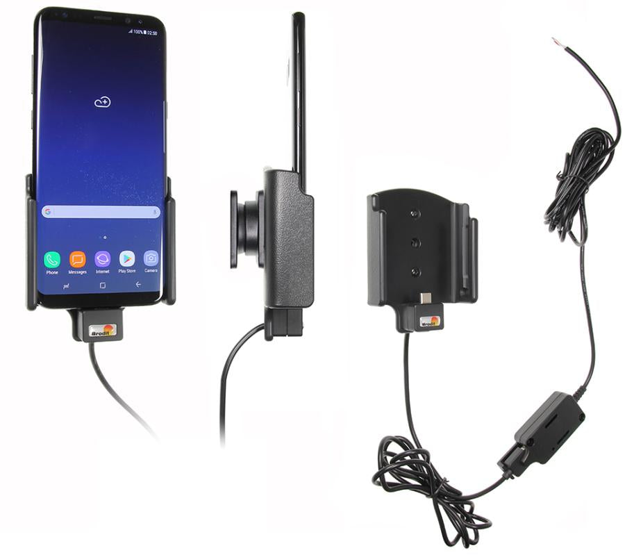 Brodit Auto-Halterung, Klemmhalterung – für Samsung Galaxy S8 – Schwarz, ABS