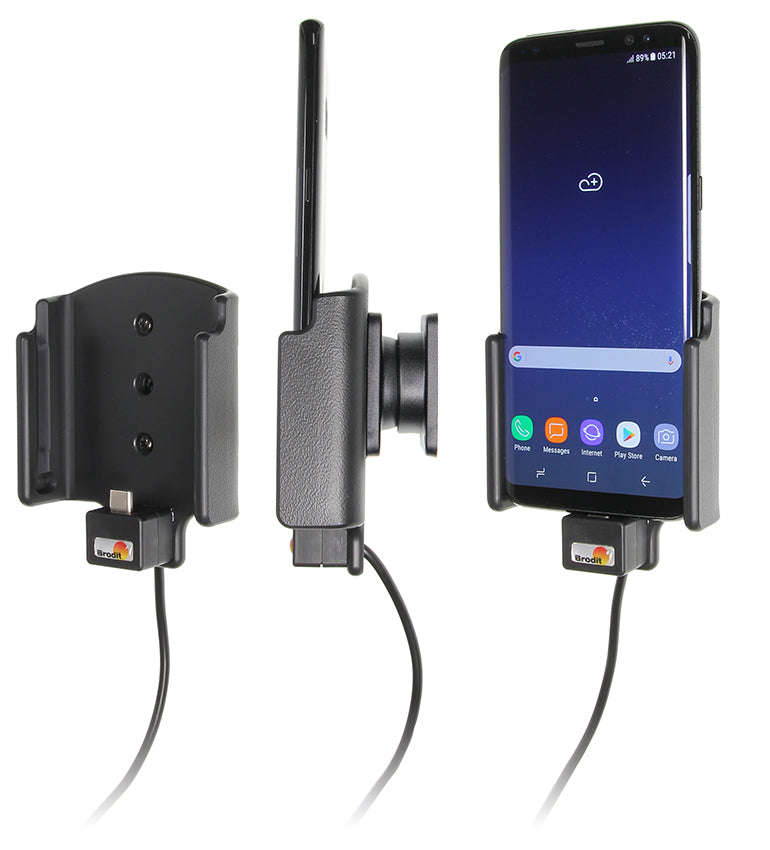 Brodit Auto-Halterung, Klemmhalterung – für Samsung Galaxy S8 – Schwarz, ABS