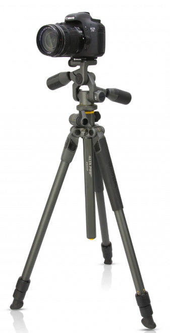 Vanguard Alta Pro 2+ 263AP Stativ – Aluminium, 26 mm, 3 Abschnitte, 175,2 cm, Traglast 5 kg – Grau