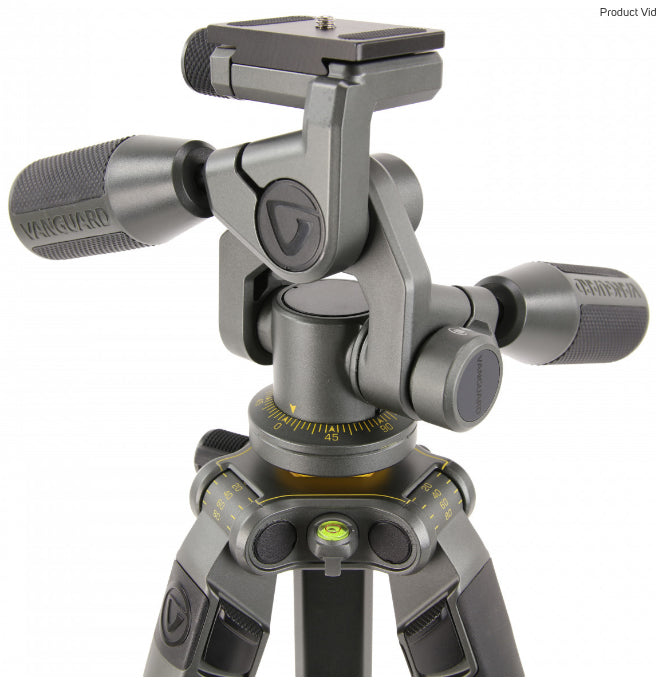 Vanguard Alta Pro 2+ 263AP Stativ – Aluminium, 26 mm, 3 Abschnitte, 175,2 cm, Traglast 5 kg – Grau