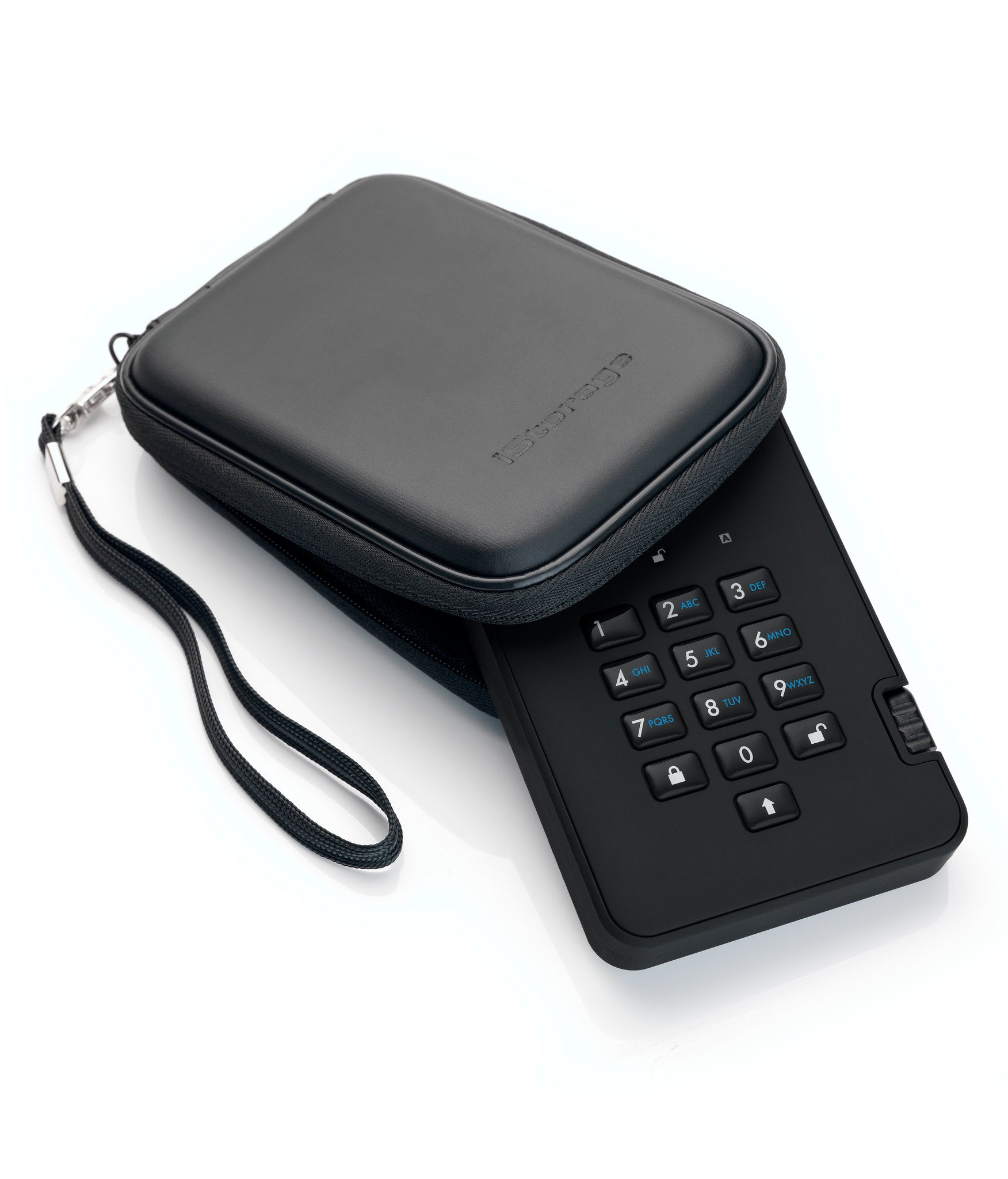 iStorage diskAshur2 – 2 TB 2,5" verschlüsselte USB-SSD – für Windows/Mac/Linux/Android