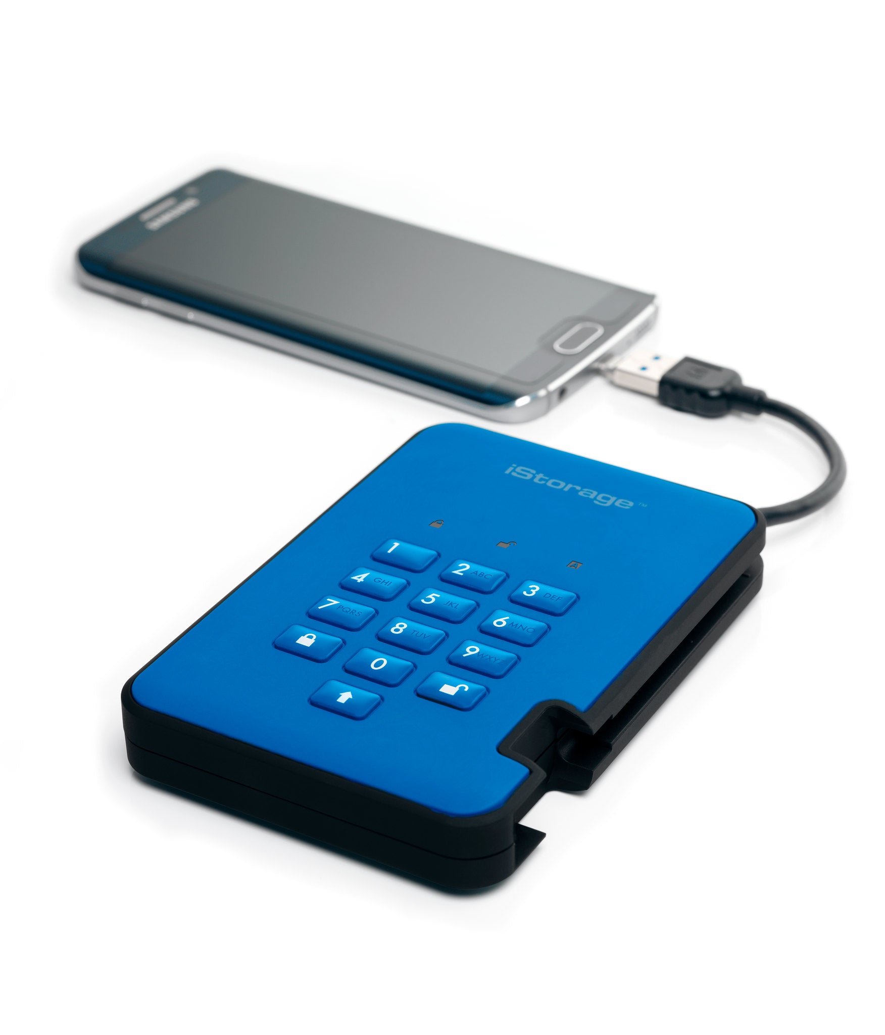 iStorage diskAshur2 256 GB 2,5" SSD – für 2,5" SSD, USB Typ-A (USB 3,2 Gen 1)