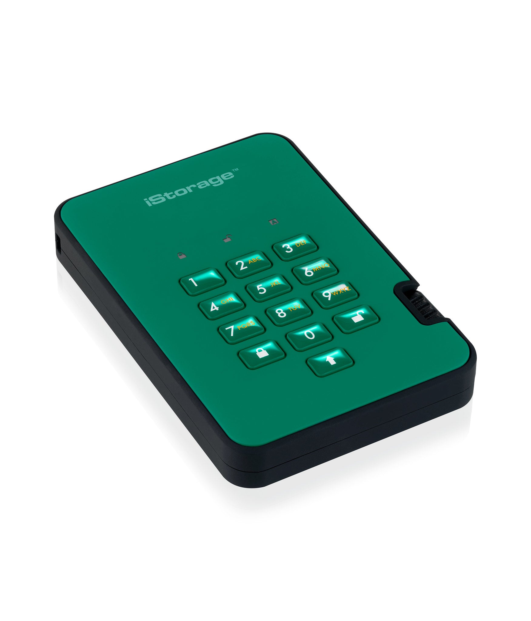 iStorage diskAshur2 IS-DA2-256-2000-GN – 2 TB HDD, USB 3.2 Gen 1 (5 Gbit/s), 5400 U/min, 256-Bit AES