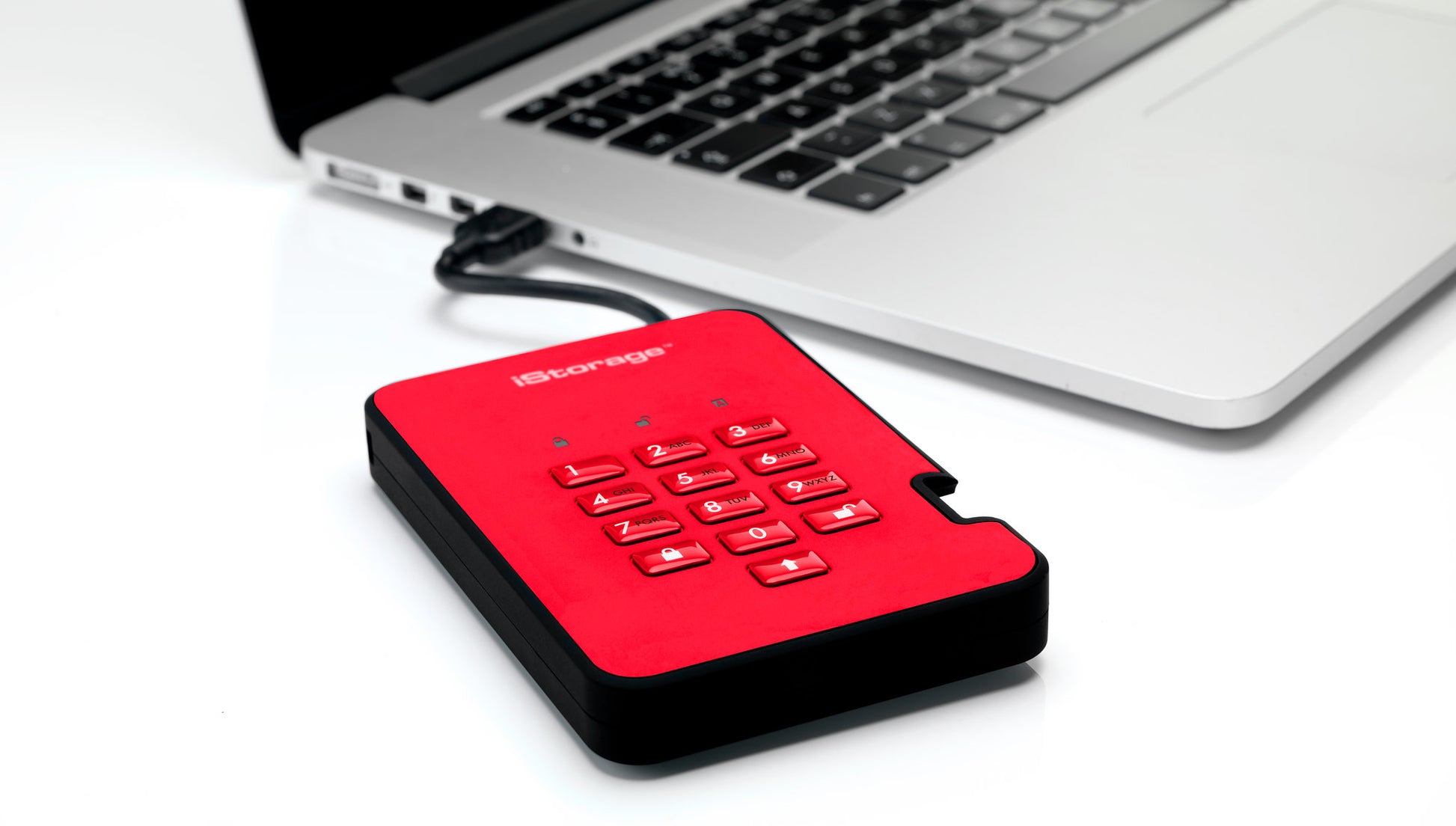 iStorage diskAshur2 IS-DA2-256-SSD-128-R (128 GB) – für 2,5" SSD, USB 3.2 Gen 1