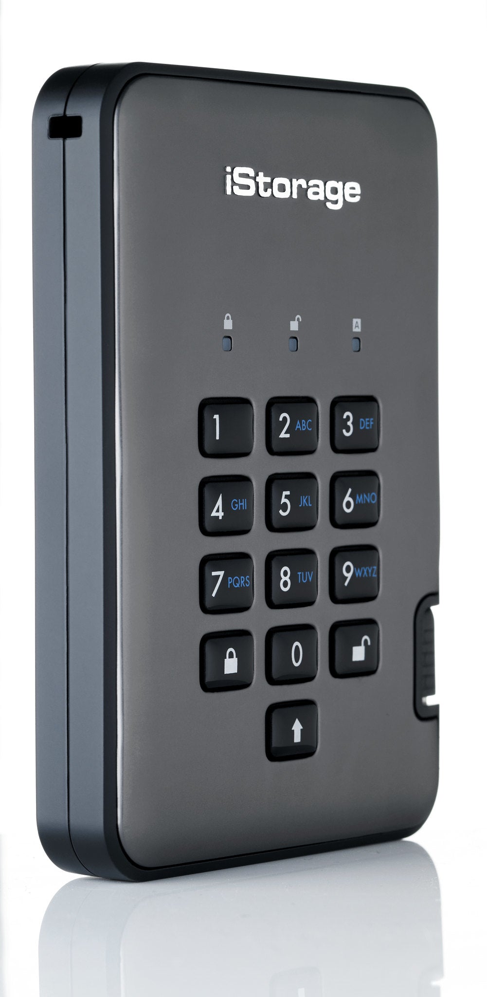 iStorage diskAshur Pro2 4 TB – 2,5" HDD, USB 3.2 Gen 1, AES-XTS 256-Bit, FIPS 140-2 Level 2