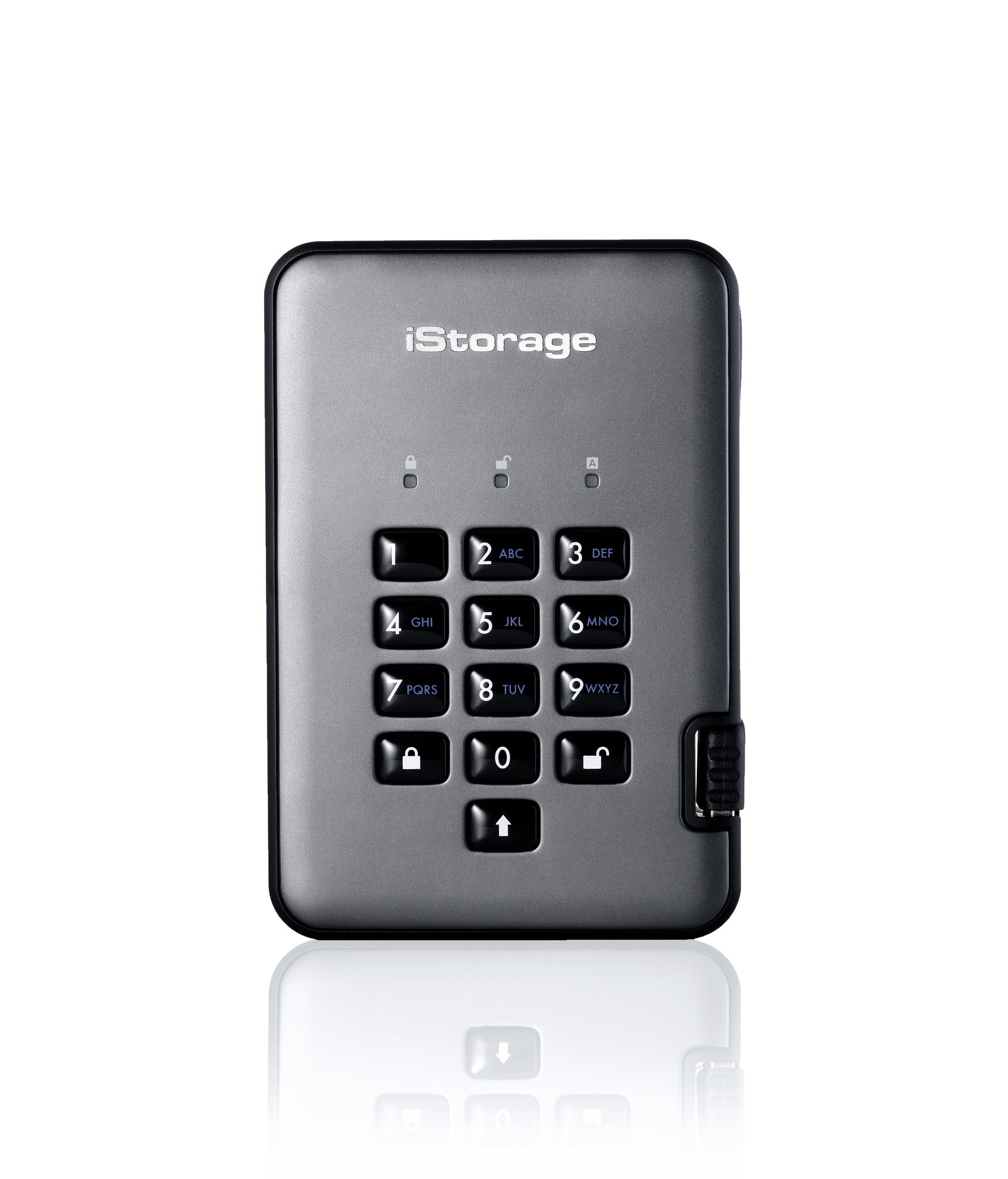 iStorage diskAshur Pro2 2 TB – für 2,5" HDD, USB 3.2 Gen 1, FIPS 140-2 Level 3, Hardware-Verschlüsselung
