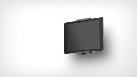 Durable Wand-Tablethalter – für Tablets 7–13", Aluminium/Kunststoff, silber metallic