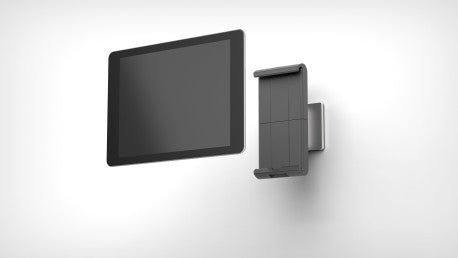 Durable Wand-Tablethalter – für Tablets 7–13", Aluminium/Kunststoff, silber metallic