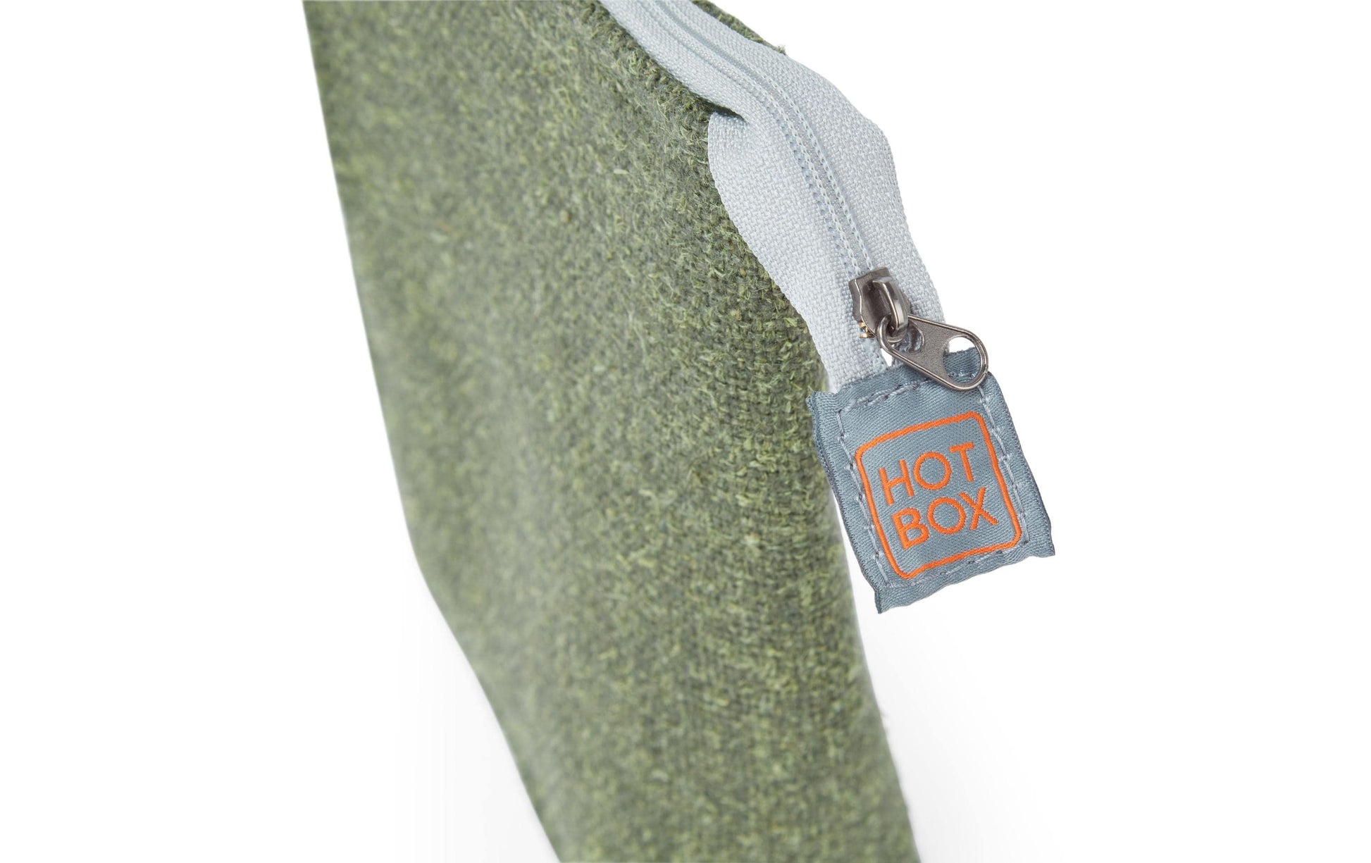 Hotbox Hectare – Schlamperetui, Grün, Hanf, Wolle, 14,3 × 19 × 4,5 cm