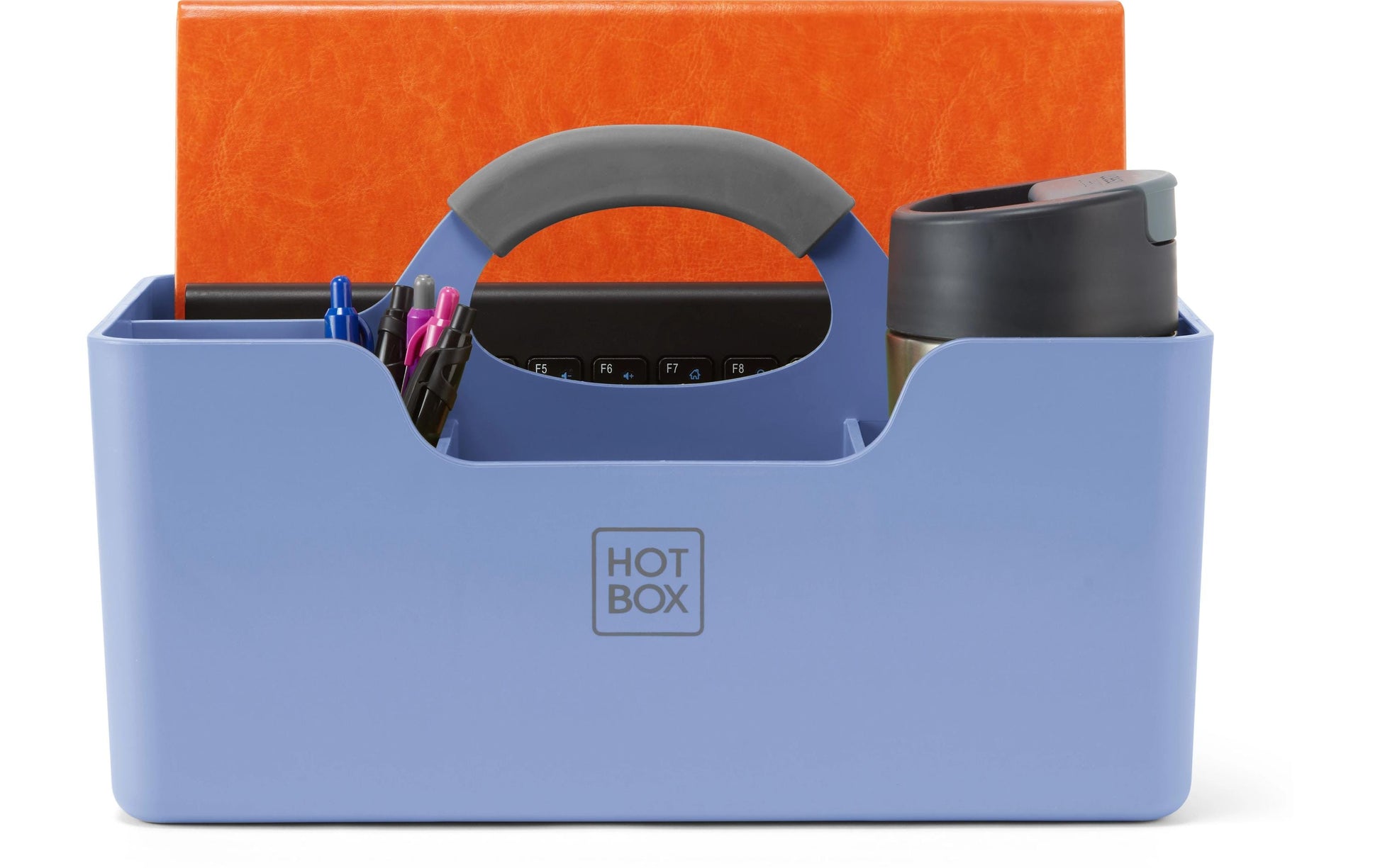 Hotbox Schubladenelement – 4 Schubladen, Blau, Polypropylen (PP), B 312 × H 190 × T 182 mm