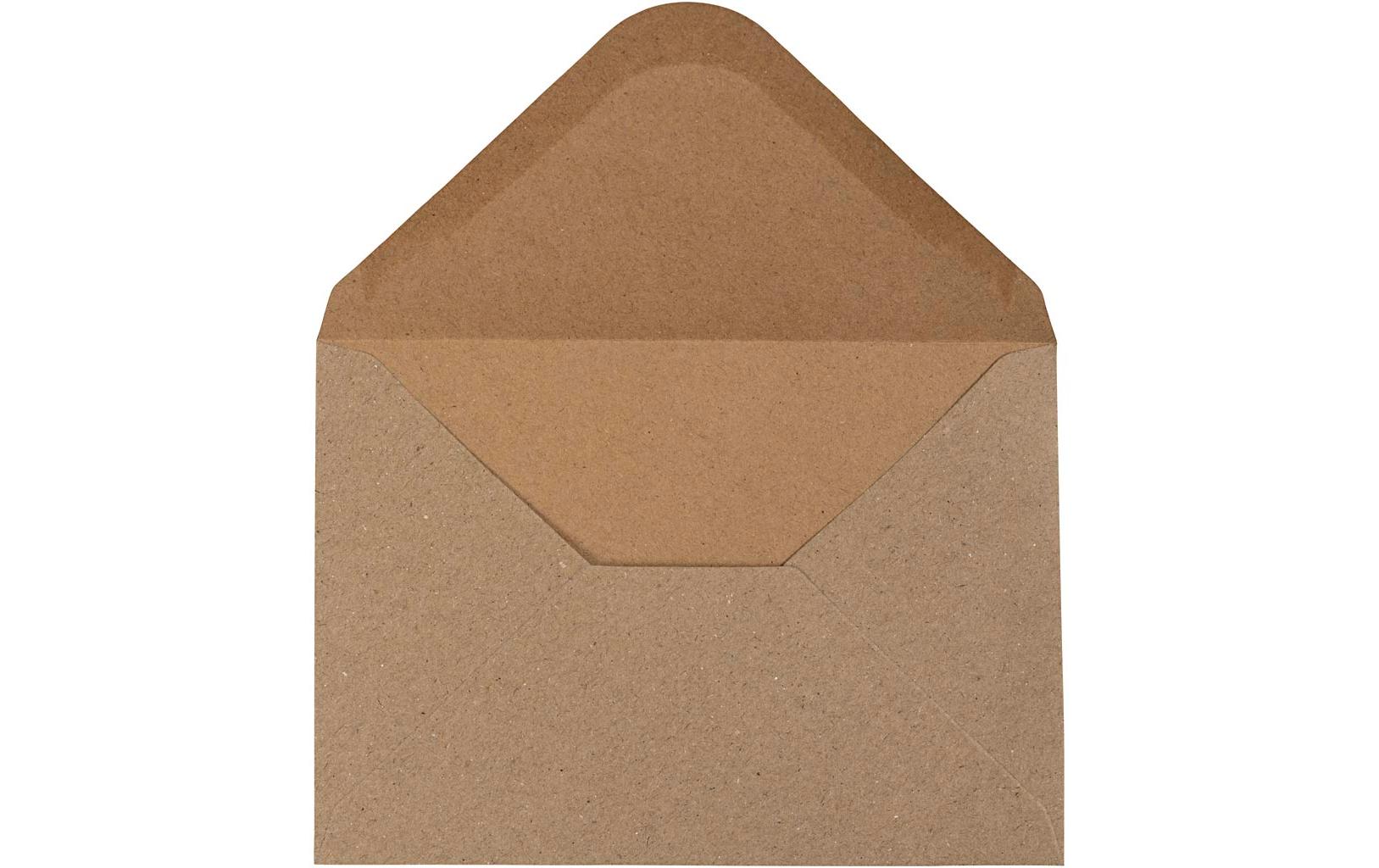 Creativ Company Couvert C6, ohne Fenster, selbstklebend, braun, 120 g/m² – 50 Stk.