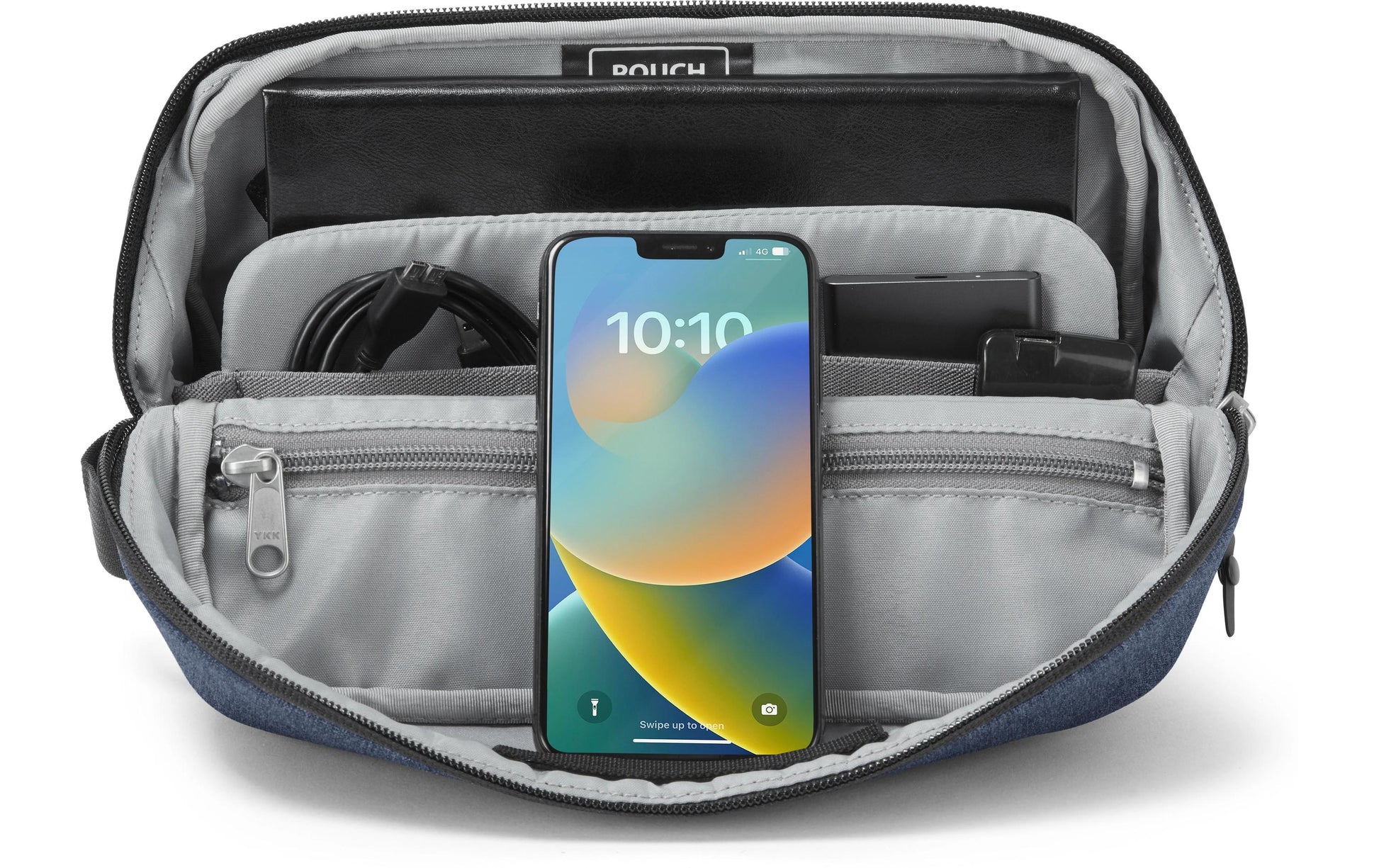Hotbox Etui, leer, blau, Polyester, 27 × 18 × 8 cm