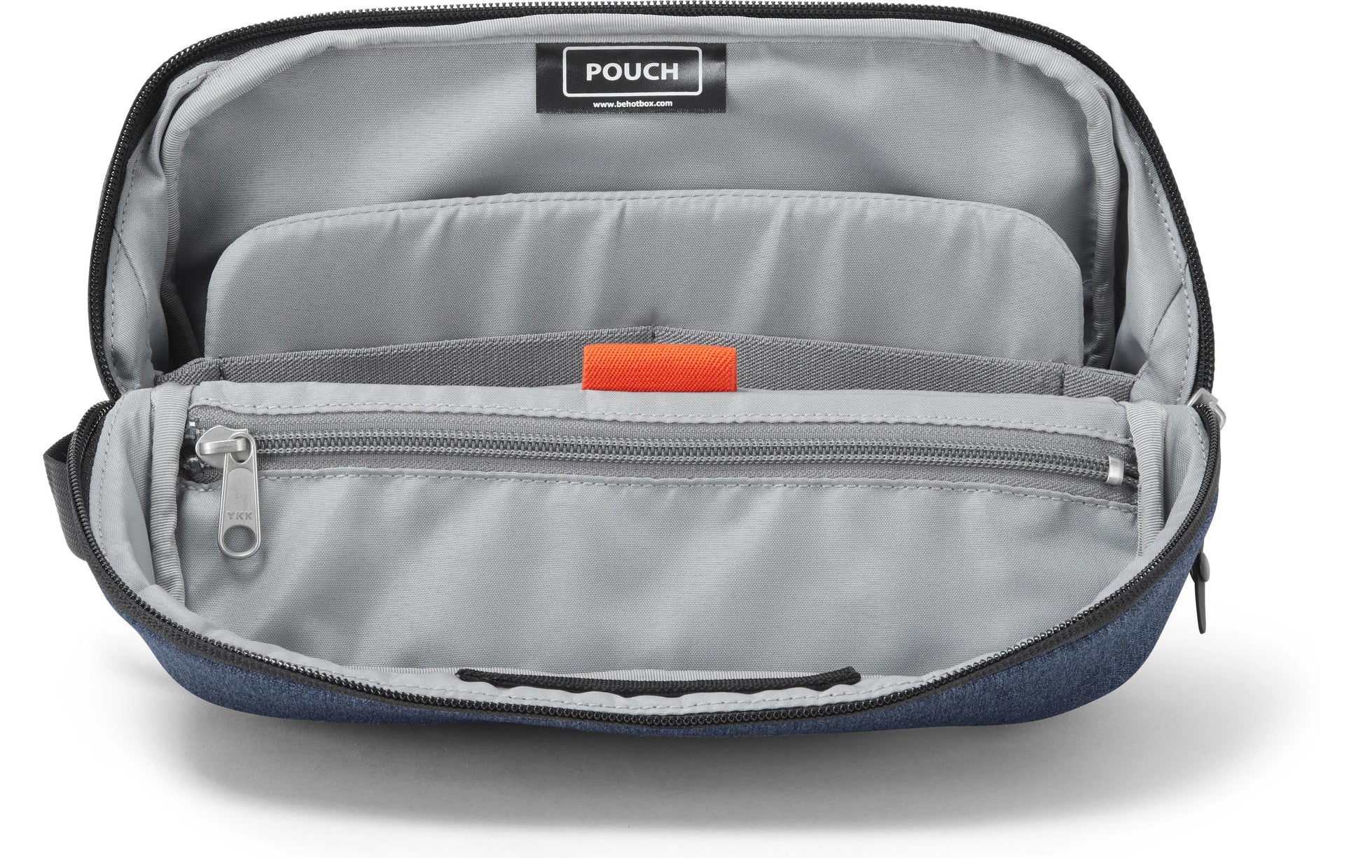 Hotbox Etui, leer, blau, Polyester, 27 × 18 × 8 cm