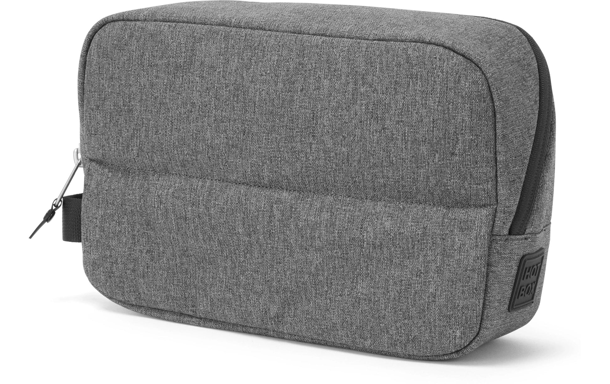 Hotbox Reissverschlusstasche, grau, Polyester, 27 × 18 × 8 cm