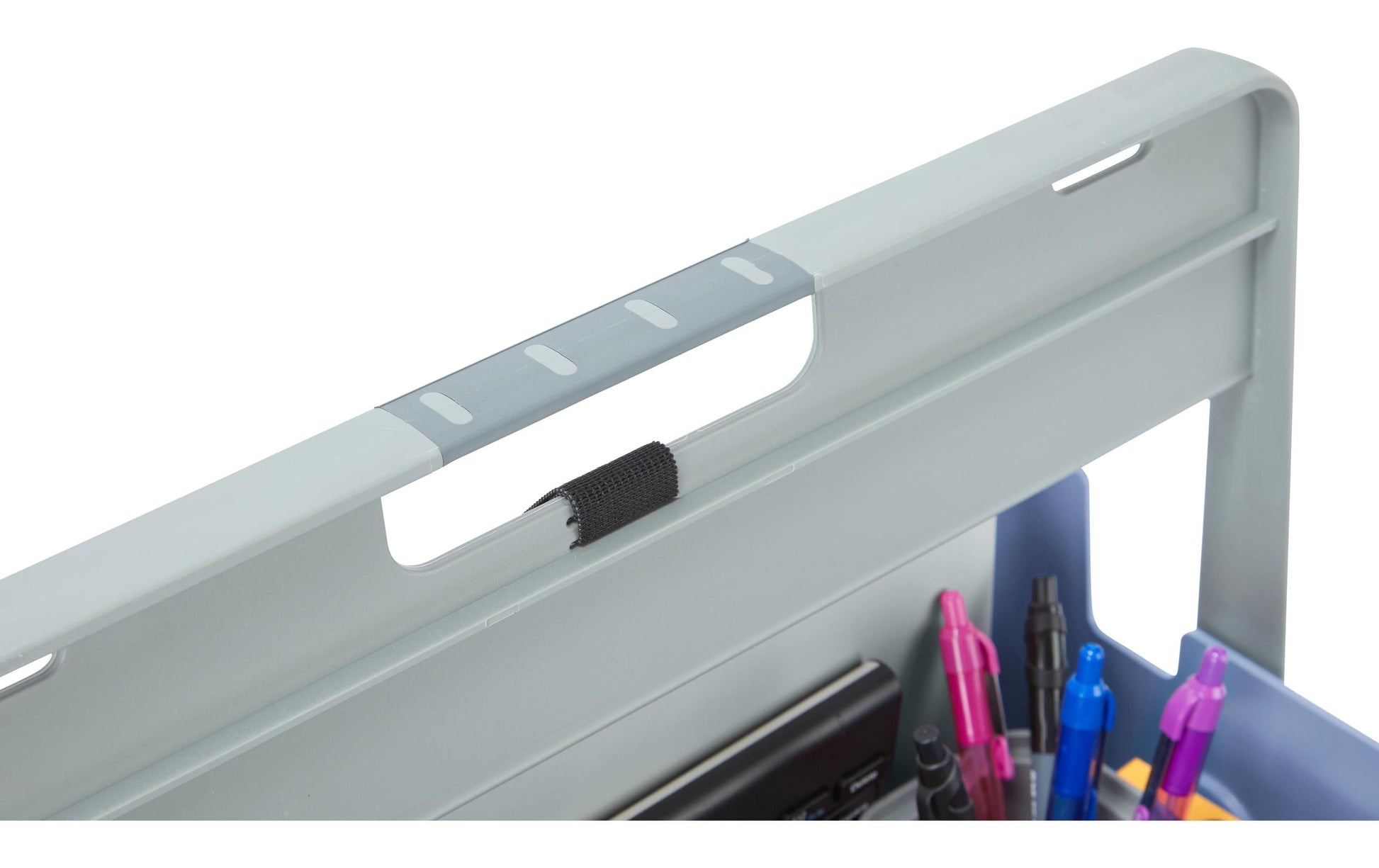 Hotbox Laptop-Ständer – bis 14,9", höhenverstellbar, mit 2 Schubladen – Blau