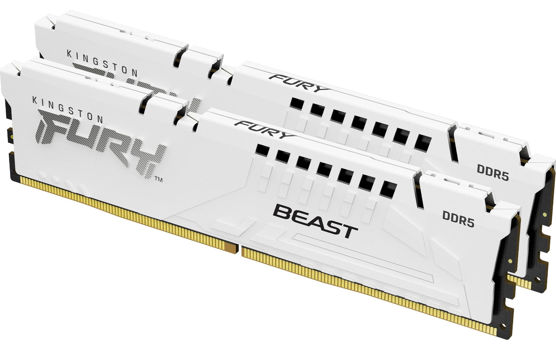 Kingston Technology Kingston Fury Beast – DDR5 Arbeitsspeicher – 32 GB (2×16 GB), 6000 MT/s, CL30, EXPO, 1,35 V, Weiss