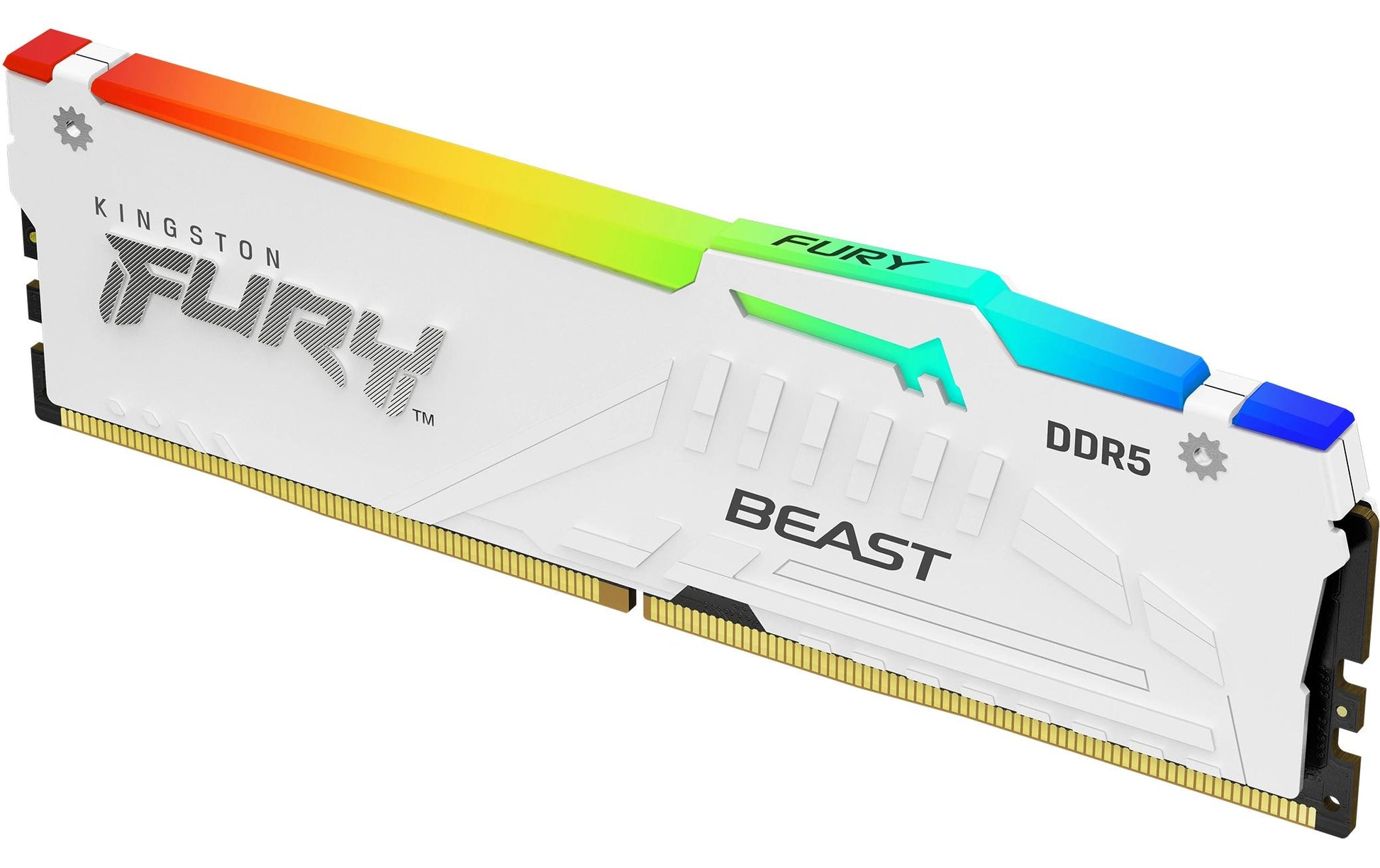 Kingston Technology Kingston Fury Beast – DDR5 RAM – 32 GB (2×16 GB), 6000 MT/s, CL36, EXPO, RGB, Weiss