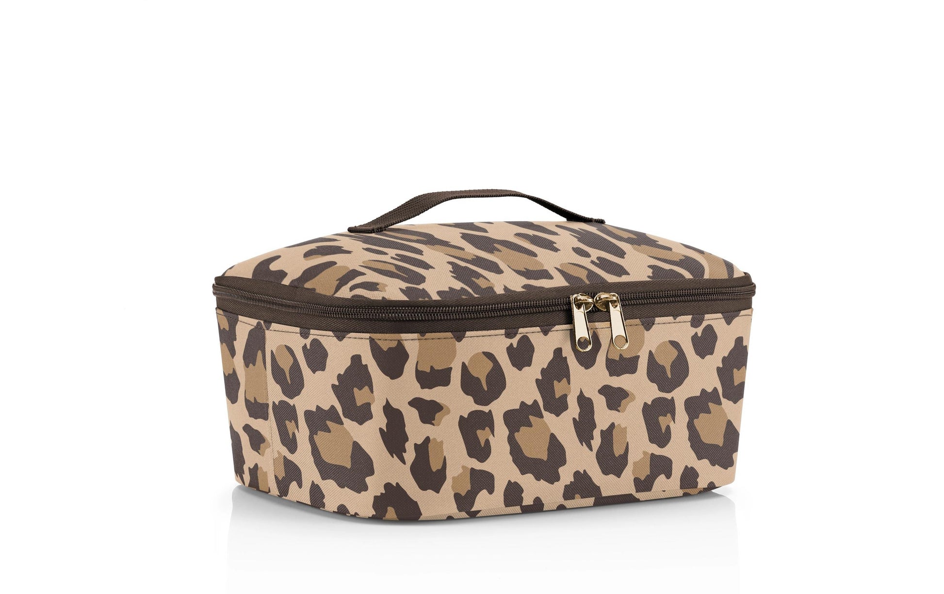 Reisenthel Thermobeutel Coolerbag M – mit Alufolie-Futter – 4,5 l – braun – Leo Macchiato – 1 Stk.