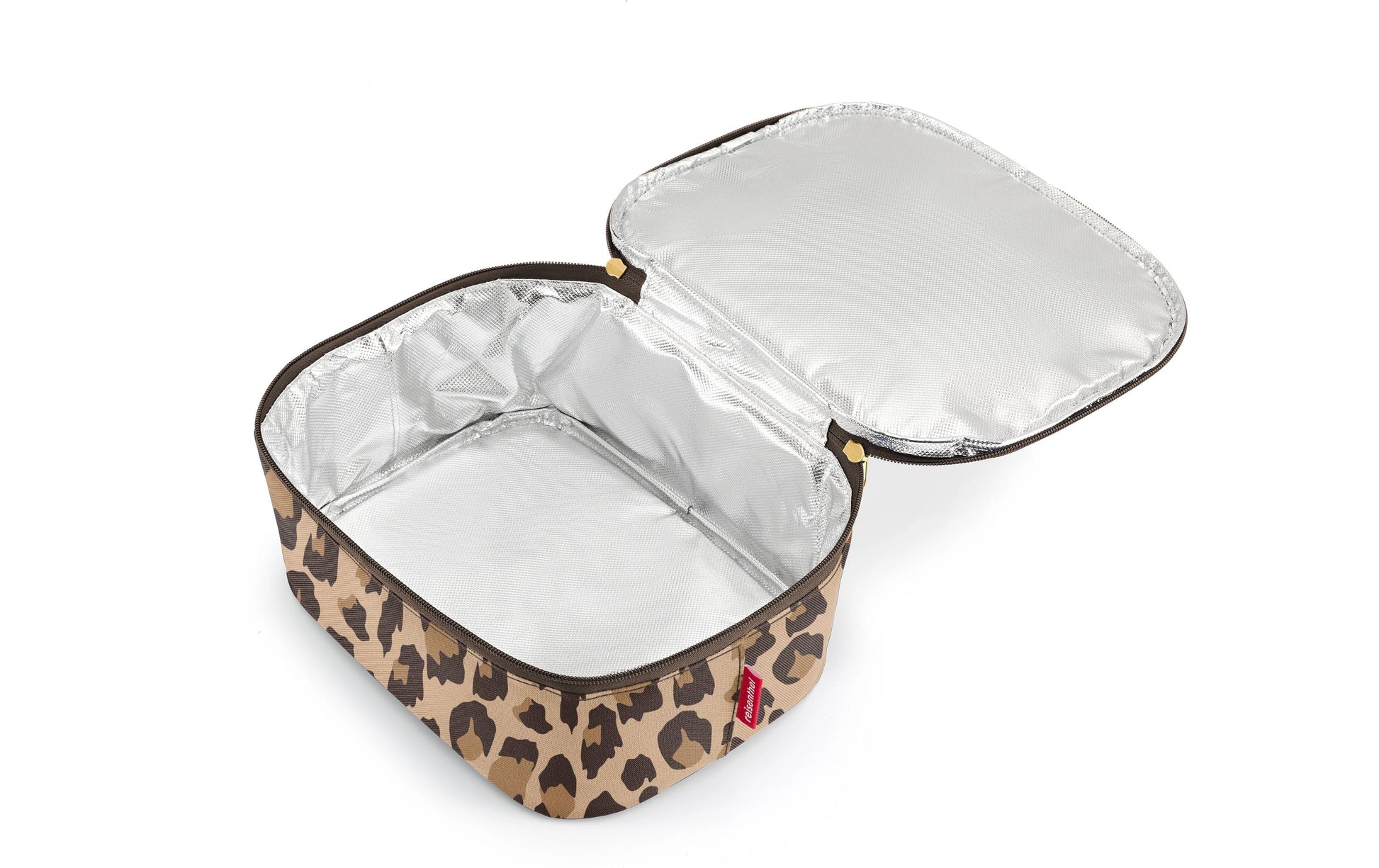 Reisenthel Thermobeutel Coolerbag M – mit Alufolie-Futter – 4,5 l – braun – Leo Macchiato – 1 Stk.