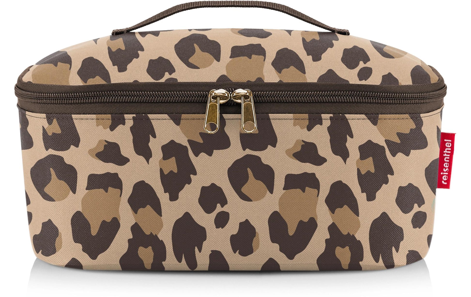 Reisenthel Thermobeutel Coolerbag M – mit Alufolie-Futter – 4,5 l – braun – Leo Macchiato – 1 Stk.