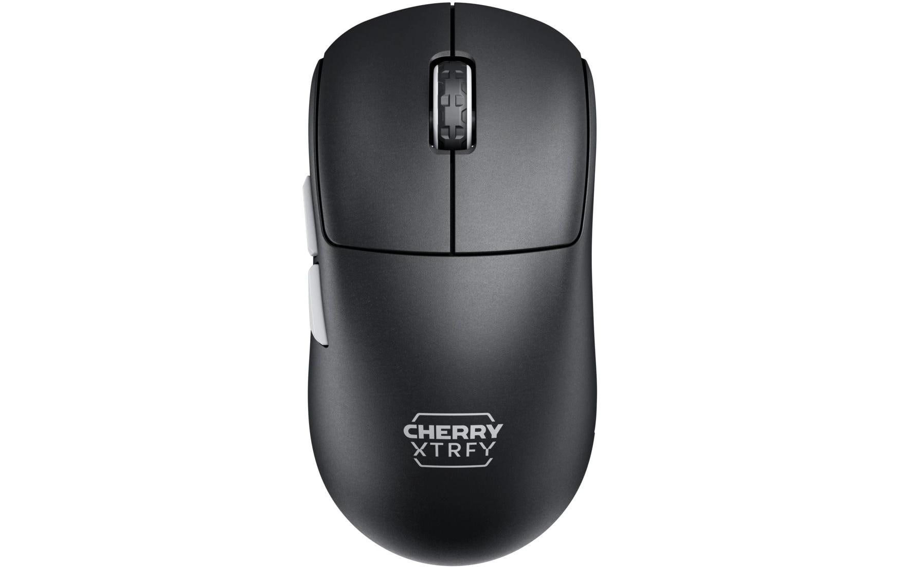 CHERRY XTRFY M68 Pro – Gaming-Maus – Kabellos (2,4 GHz), 26000 DPI, Rechtshänder, Schwarz/Silber