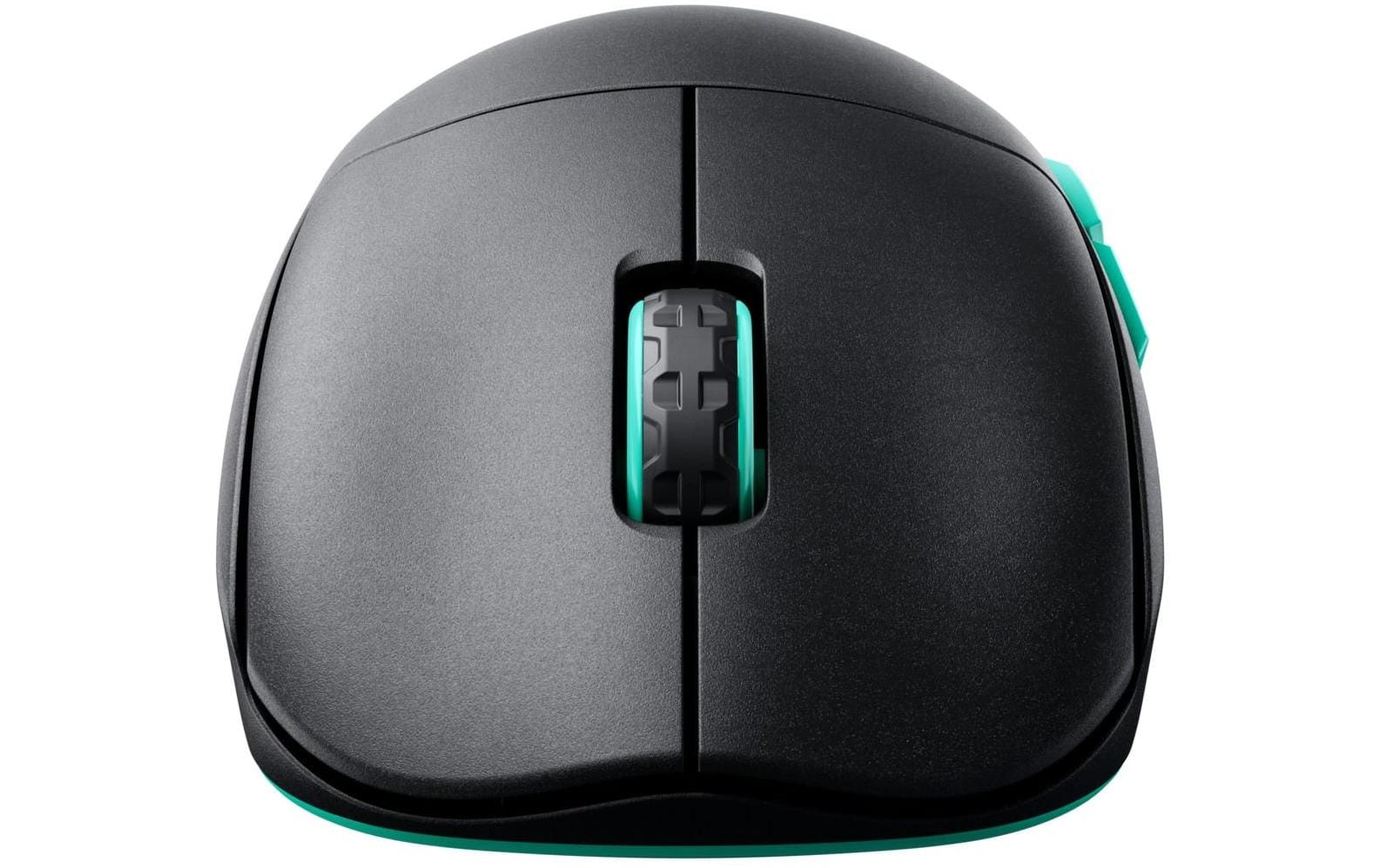 CHERRY XTRFY M68 – Gaming-Maus – Kabellos (2,4 GHz), 26000 DPI, Schwarz, Türkis