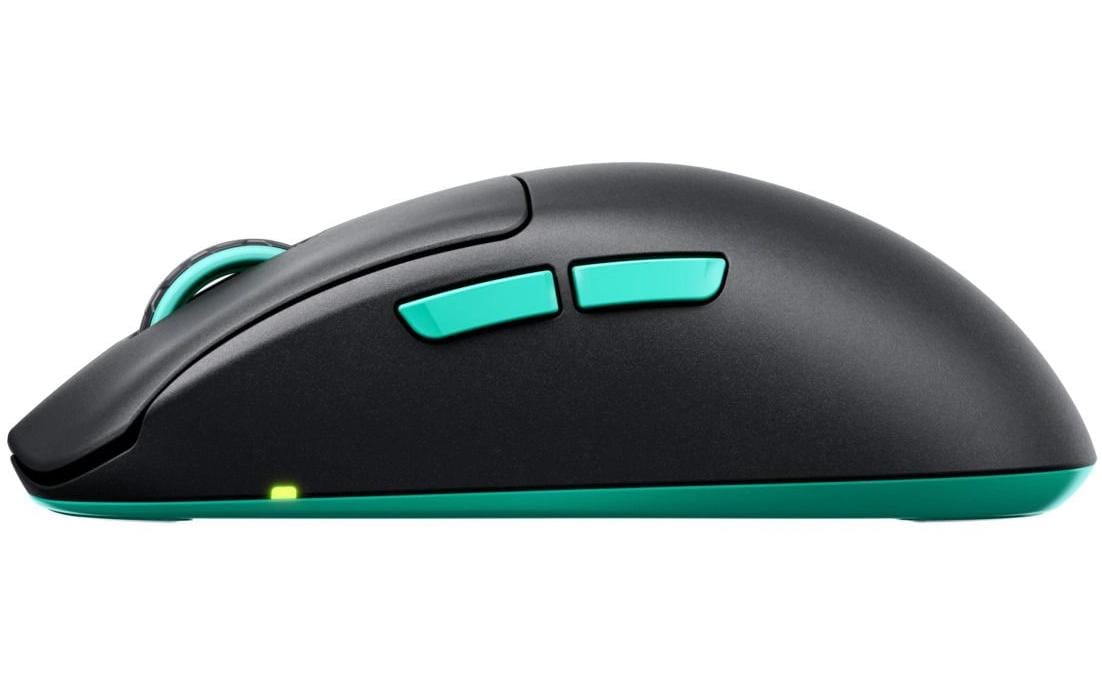 CHERRY XTRFY M68 – Gaming-Maus – Kabellos (2,4 GHz), 26000 DPI, Schwarz, Türkis